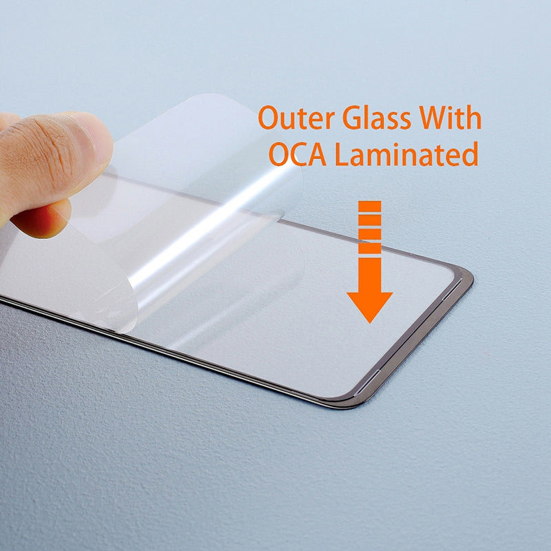 For Oppo Find X7 5G PHZ110 Front Screen Glass Lens + OCA Adhesive Replacement Parts (without Logo)