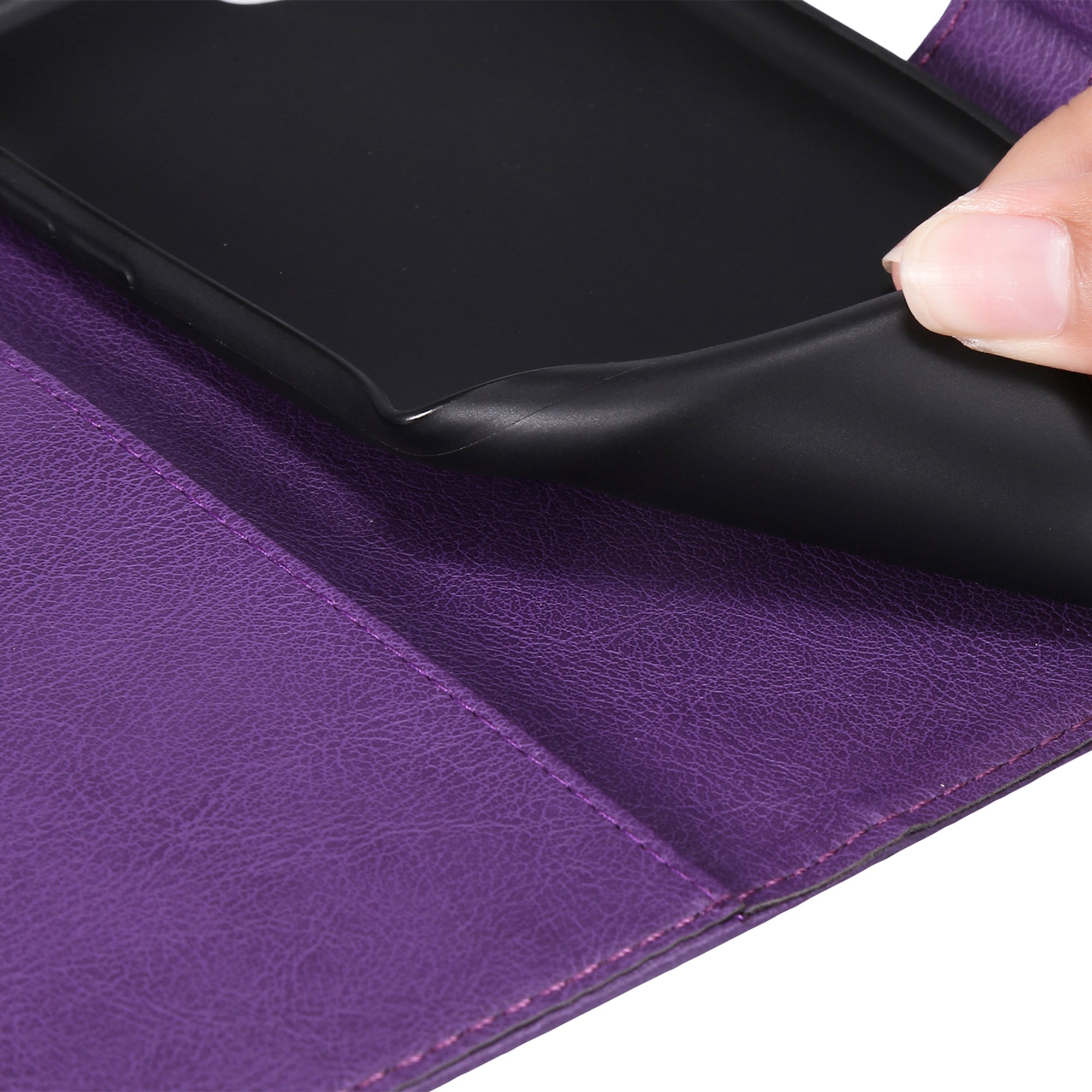KT Leather Series-2 for Xiaomi Redmi A3 / Poco C61 4G Case Solid Color Stand Flip Phone Cover