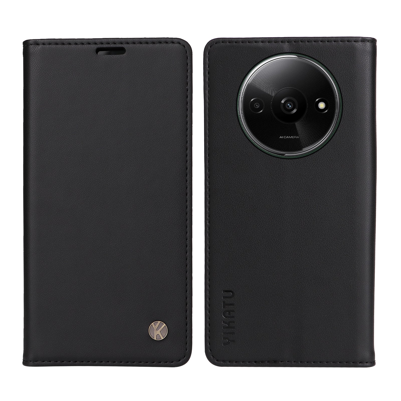 YIKATU YK-001 For Xiaomi Redmi A3 / Poco C61 4G Case Hidden Magnetic Adsorption Leather Phone Cover