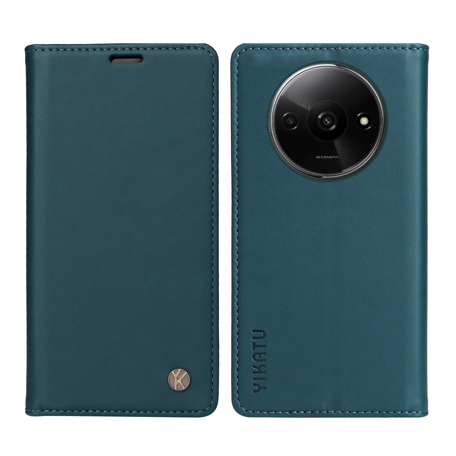 YIKATU YK-001 For Xiaomi Redmi A3 / Poco C61 4G Case Hidden Magnetic Adsorption Leather Phone Cover