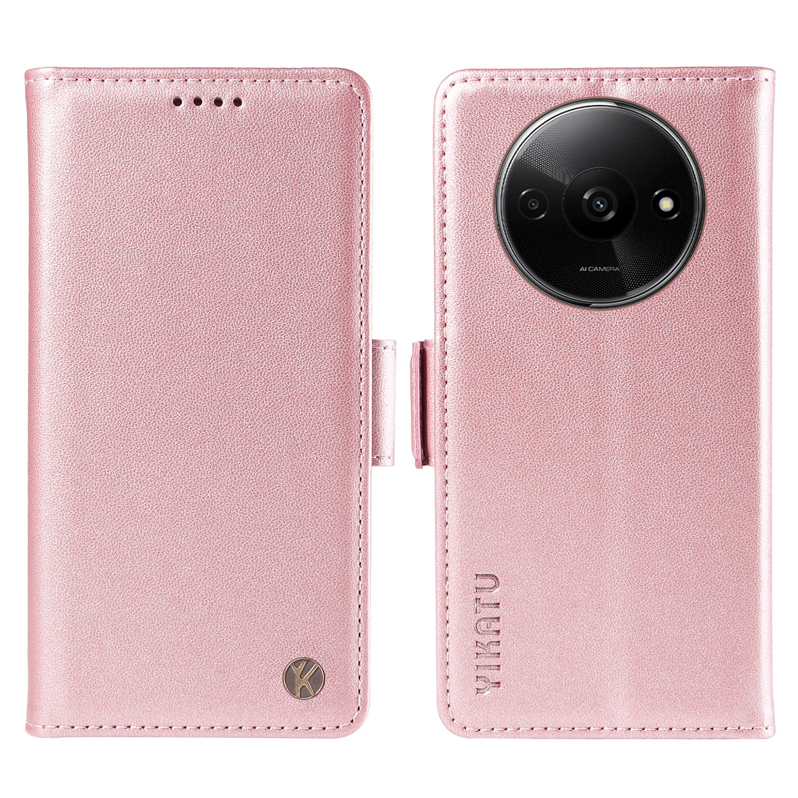 YIKATU YK-003 For Xiaomi Redmi A3 / Poco C61 4G Case PU Leather Stand Protective Phone Cover