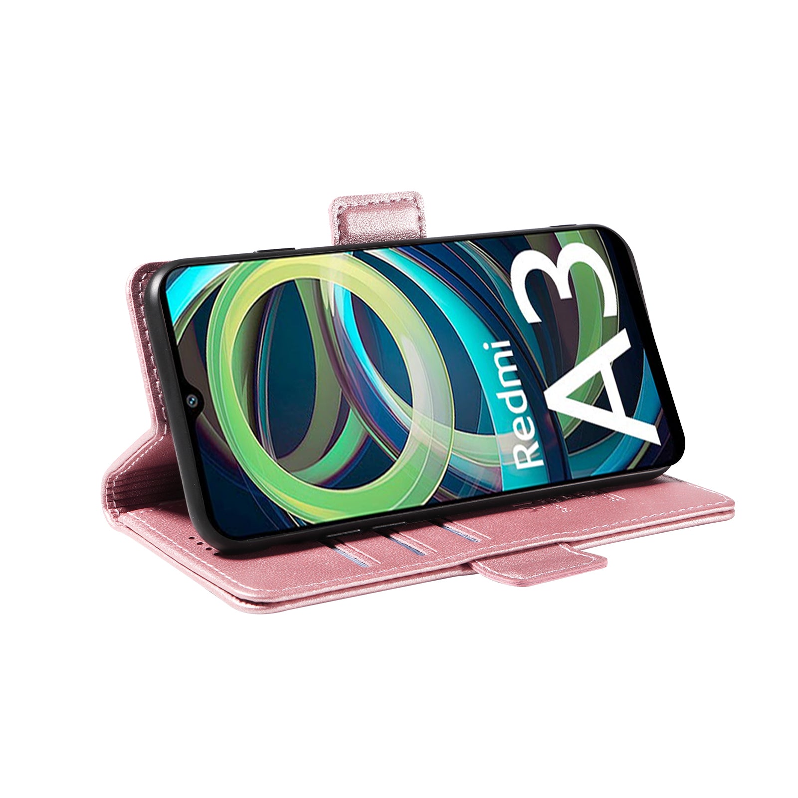 YIKATU YK-003 For Xiaomi Redmi A3 / Poco C61 4G Case PU Leather Stand Protective Phone Cover
