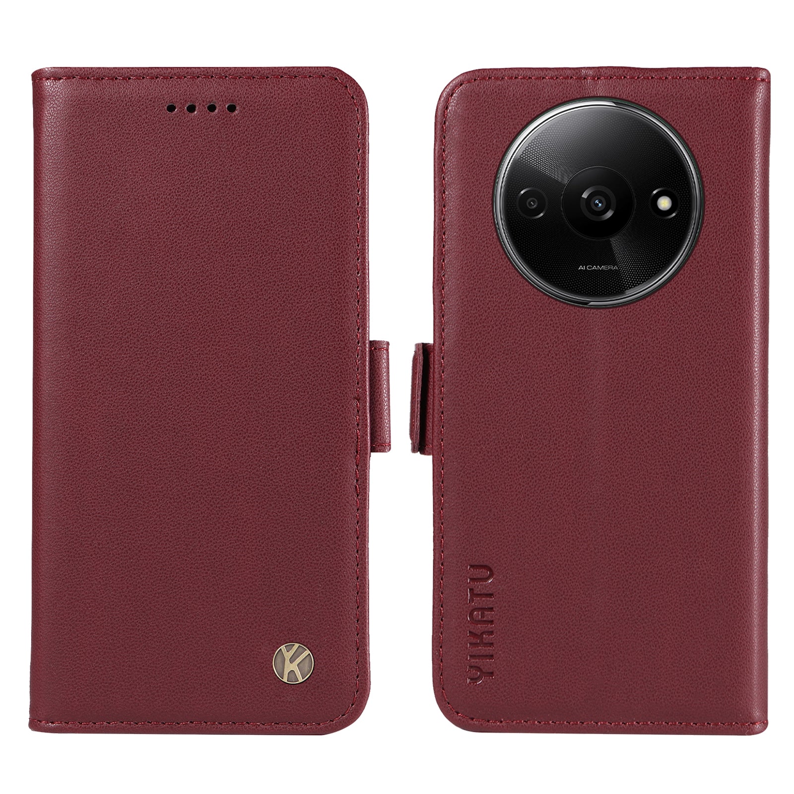 YIKATU YK-003 For Xiaomi Redmi A3 / Poco C61 4G Case PU Leather Stand Protective Phone Cover