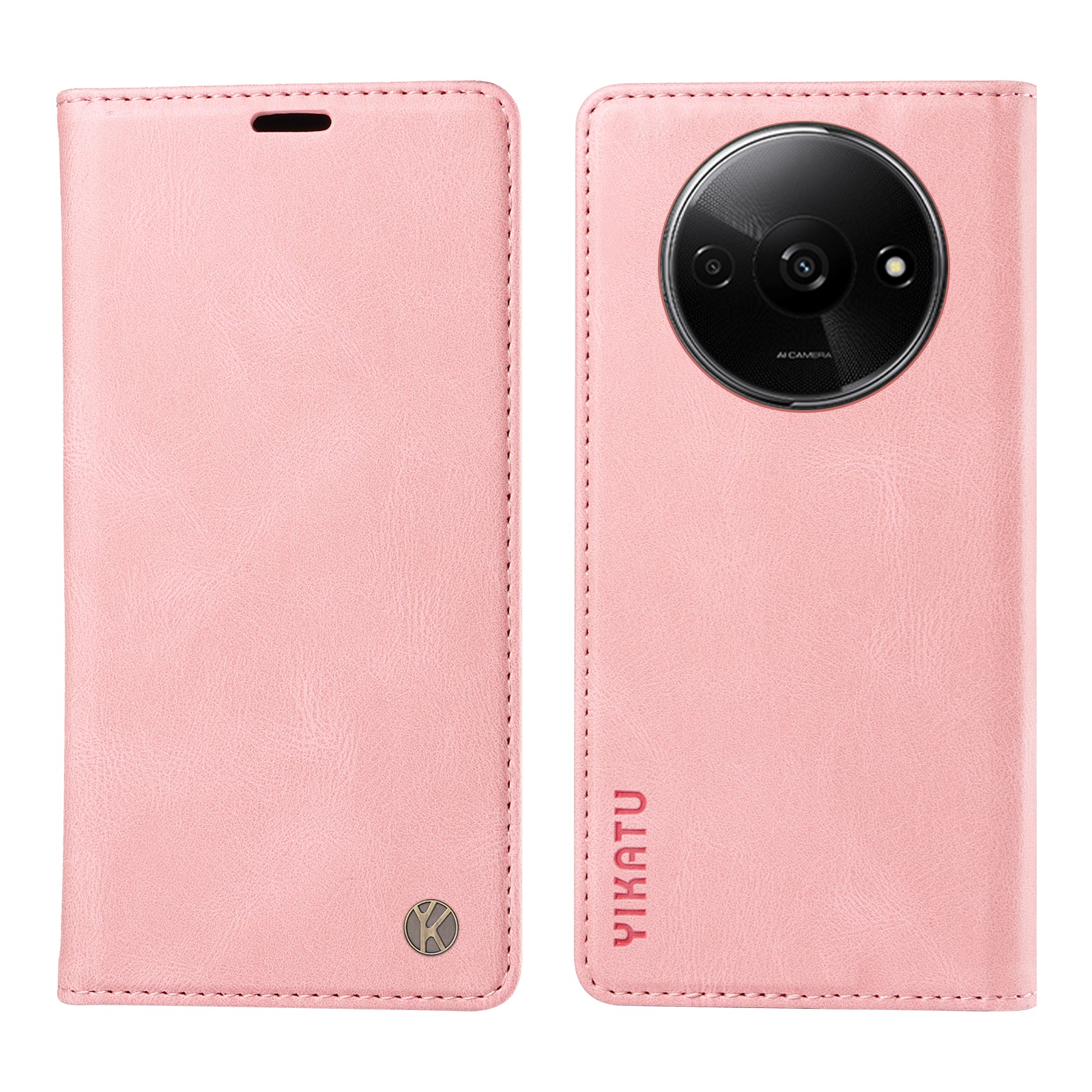 YIKATU YK-004 For Xiaomi Redmi A3 / Poco C61 4G Case Flip Folio Wallet Leather Phone Cover