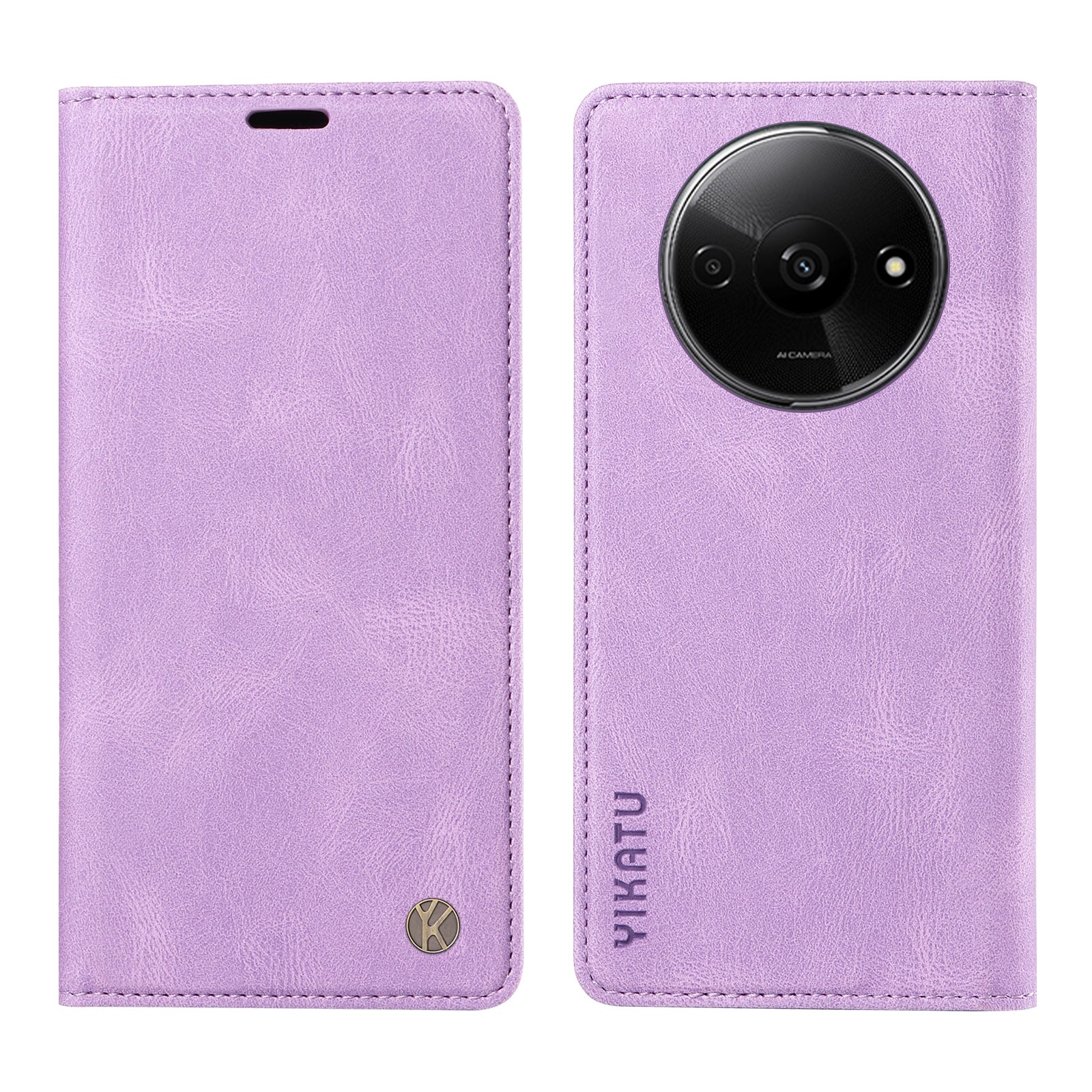 YIKATU YK-004 For Xiaomi Redmi A3 / Poco C61 4G Case Flip Folio Wallet Leather Phone Cover