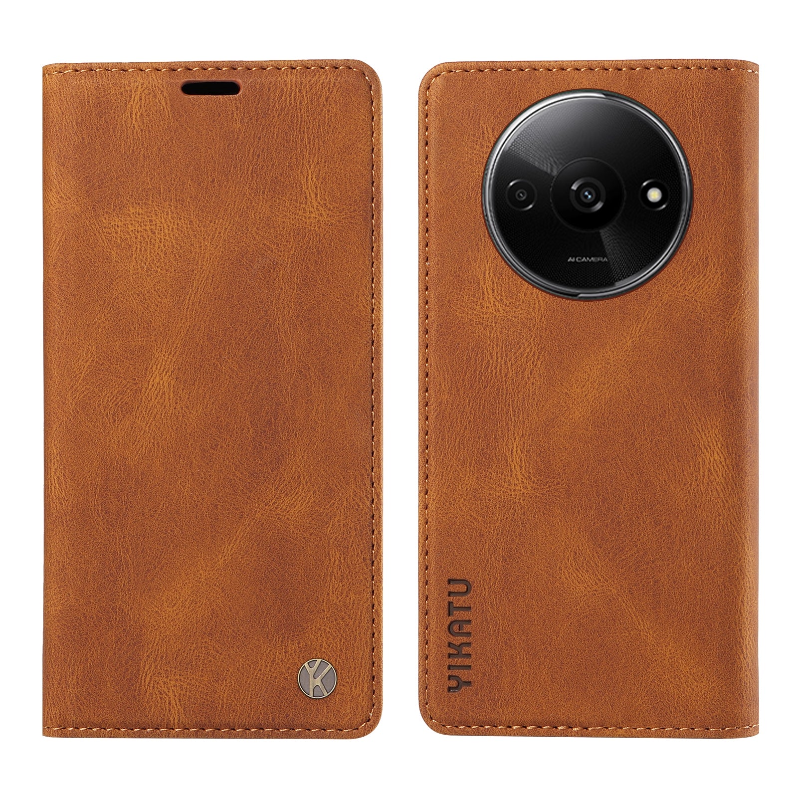 YIKATU YK-004 For Xiaomi Redmi A3 / Poco C61 4G Case Flip Folio Wallet Leather Phone Cover