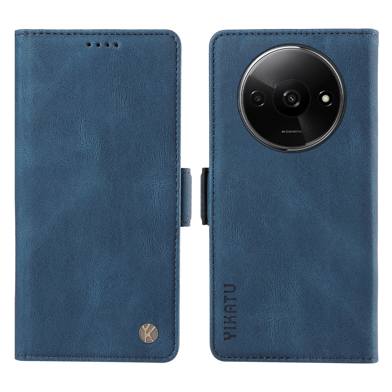 YIKATU YK-005 For Xiaomi Redmi A3 / Poco C61 4G Case Wallet Style Skin-touch Leather Phone Cover