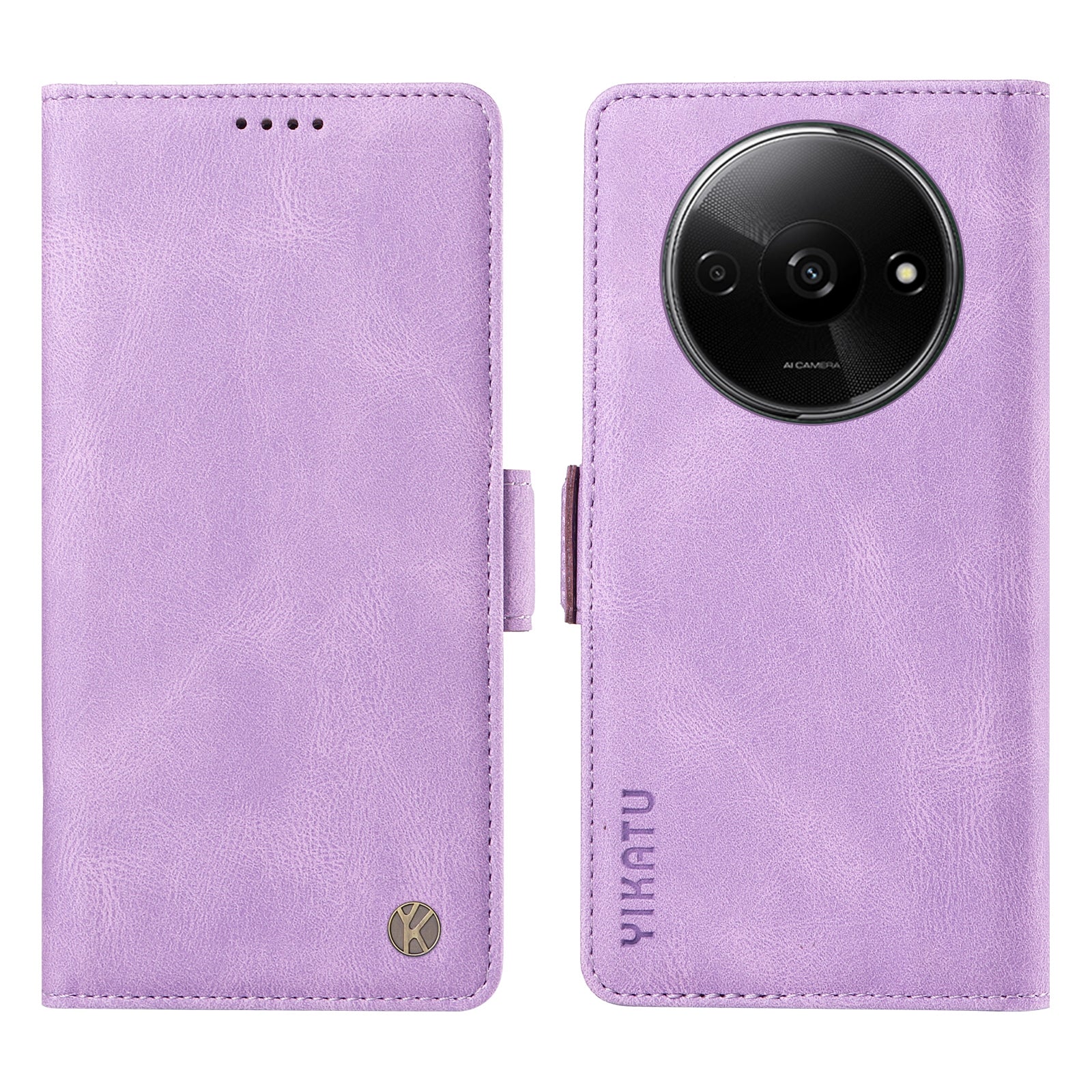 YIKATU YK-005 For Xiaomi Redmi A3 / Poco C61 4G Case Wallet Style Skin-touch Leather Phone Cover