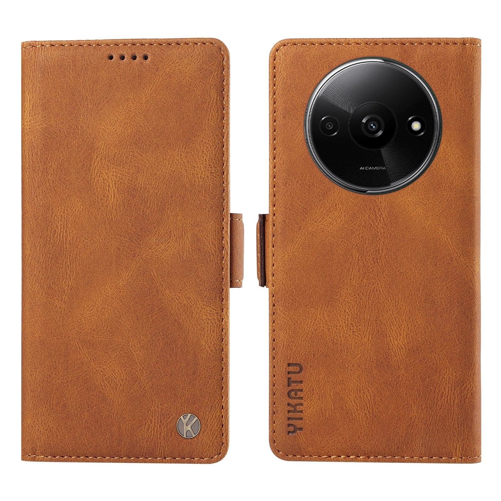 YIKATU YK-005 For Xiaomi Redmi A3 / Poco C61 4G Case Wallet Style Skin-touch Leather Phone Cover