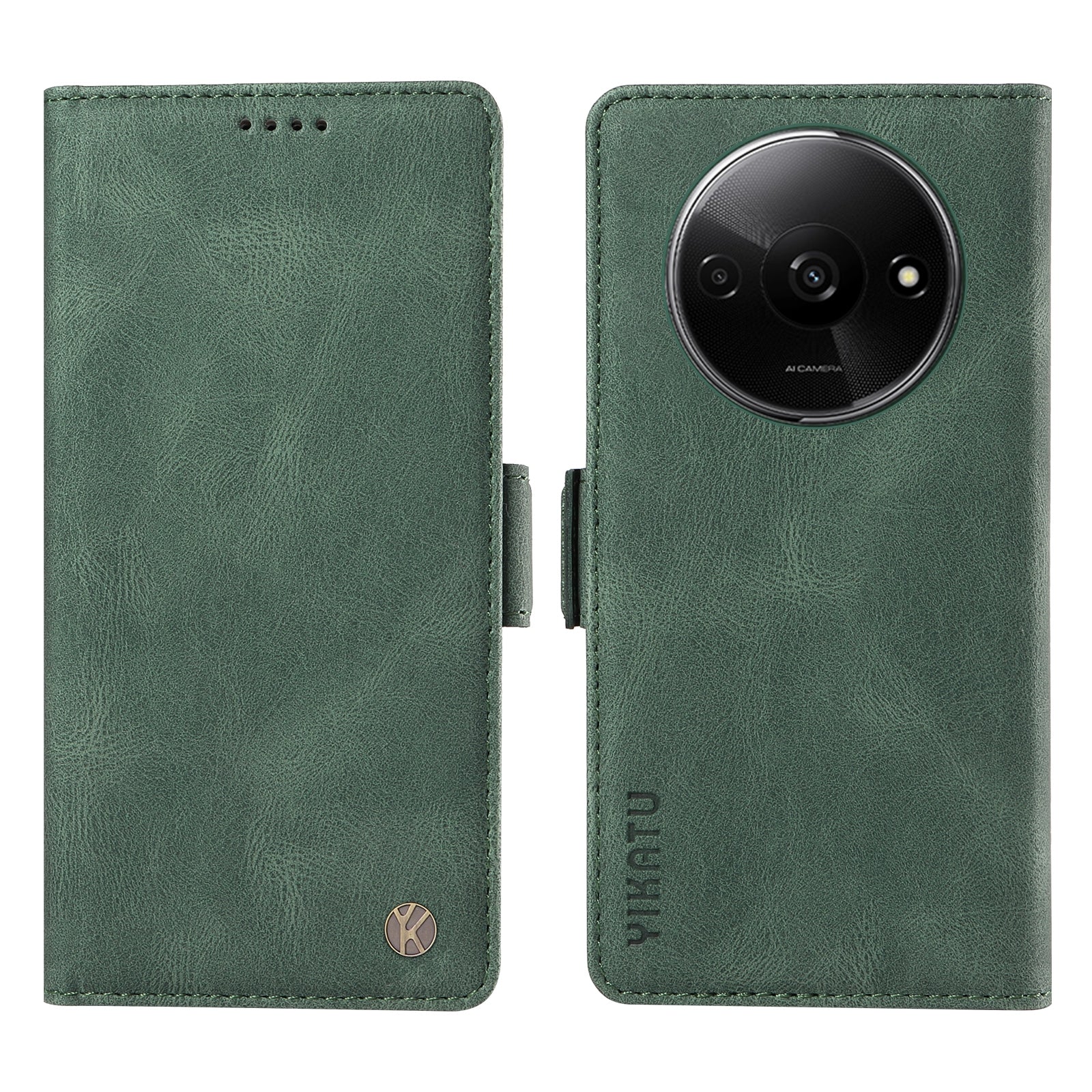 YIKATU YK-005 For Xiaomi Redmi A3 / Poco C61 4G Case Wallet Style Skin-touch Leather Phone Cover