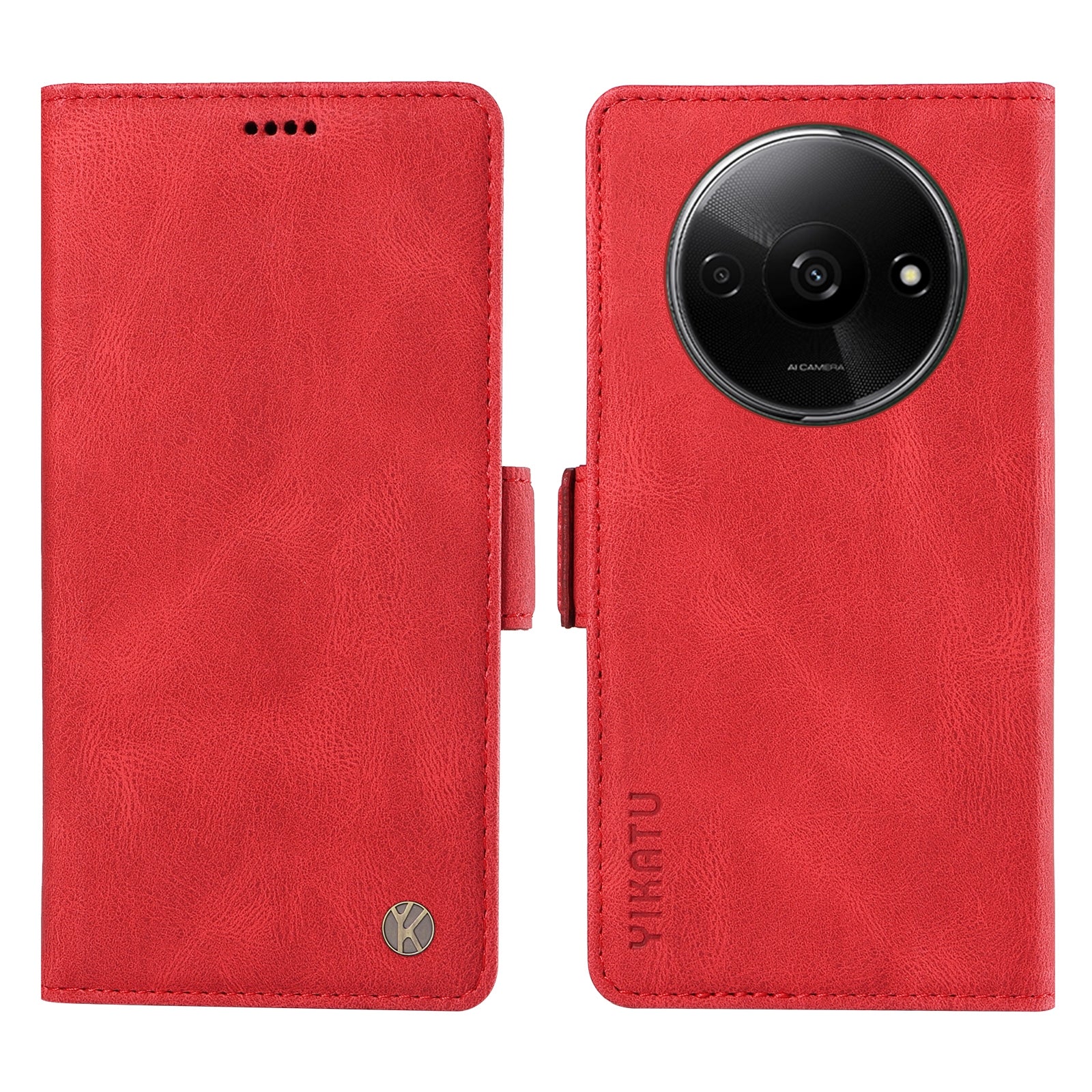 YIKATU YK-005 For Xiaomi Redmi A3 / Poco C61 4G Case Wallet Style Skin-touch Leather Phone Cover