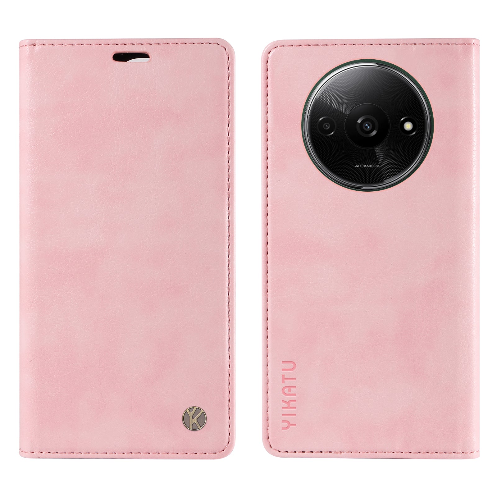 YIKATU YK-006 For Xiaomi Redmi A3 / Poco C61 4G Case Folio PU Leather Magnetic Absorption Phone Cover