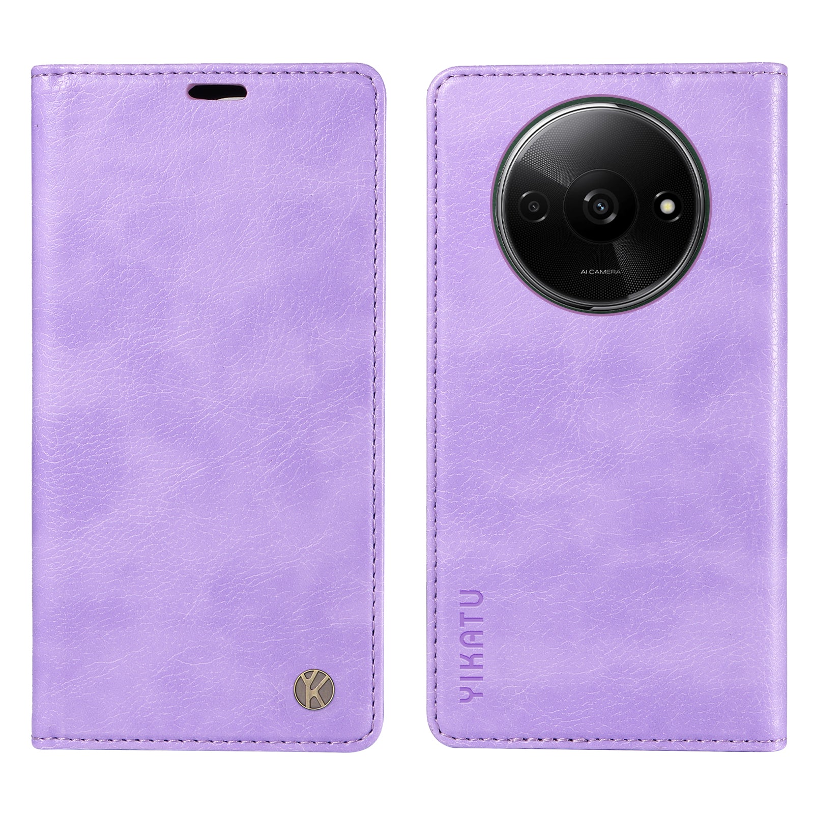 YIKATU YK-006 For Xiaomi Redmi A3 / Poco C61 4G Case Folio PU Leather Magnetic Absorption Phone Cover