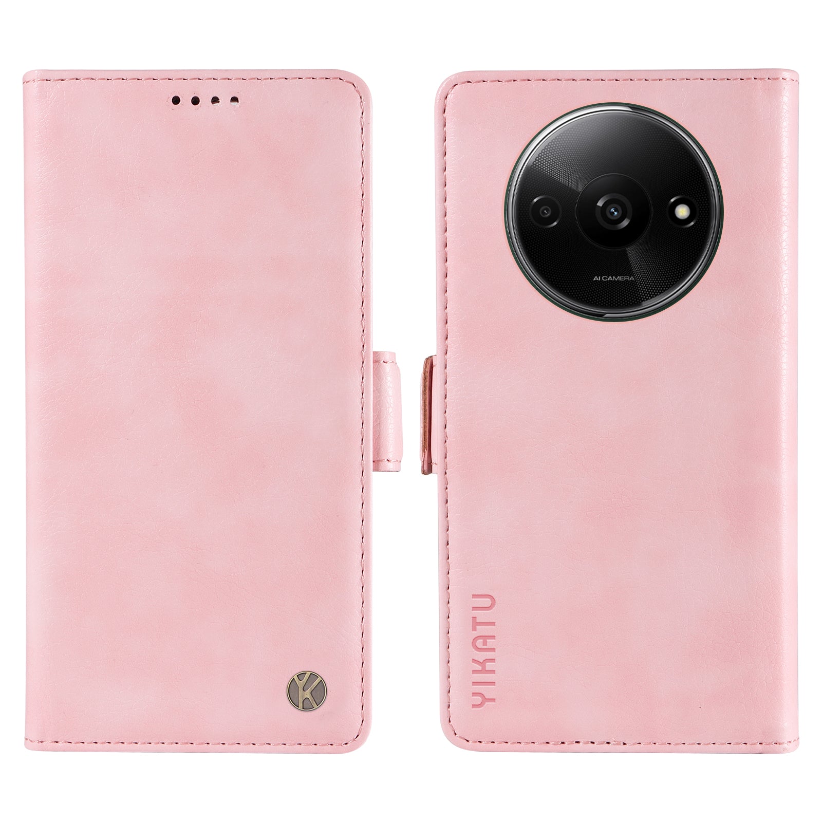 YIKATU YK-007 For Xiaomi Redmi A3 / Poco C61 4G Wallet Case PU Leather+TPU Interior Protective Phone Cover