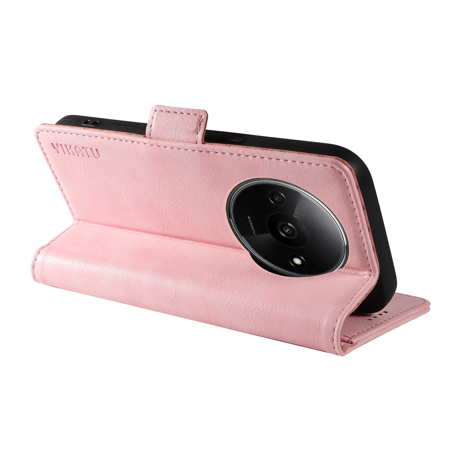 YIKATU YK-007 For Xiaomi Redmi A3 / Poco C61 4G Wallet Case PU Leather+TPU Interior Protective Phone Cover