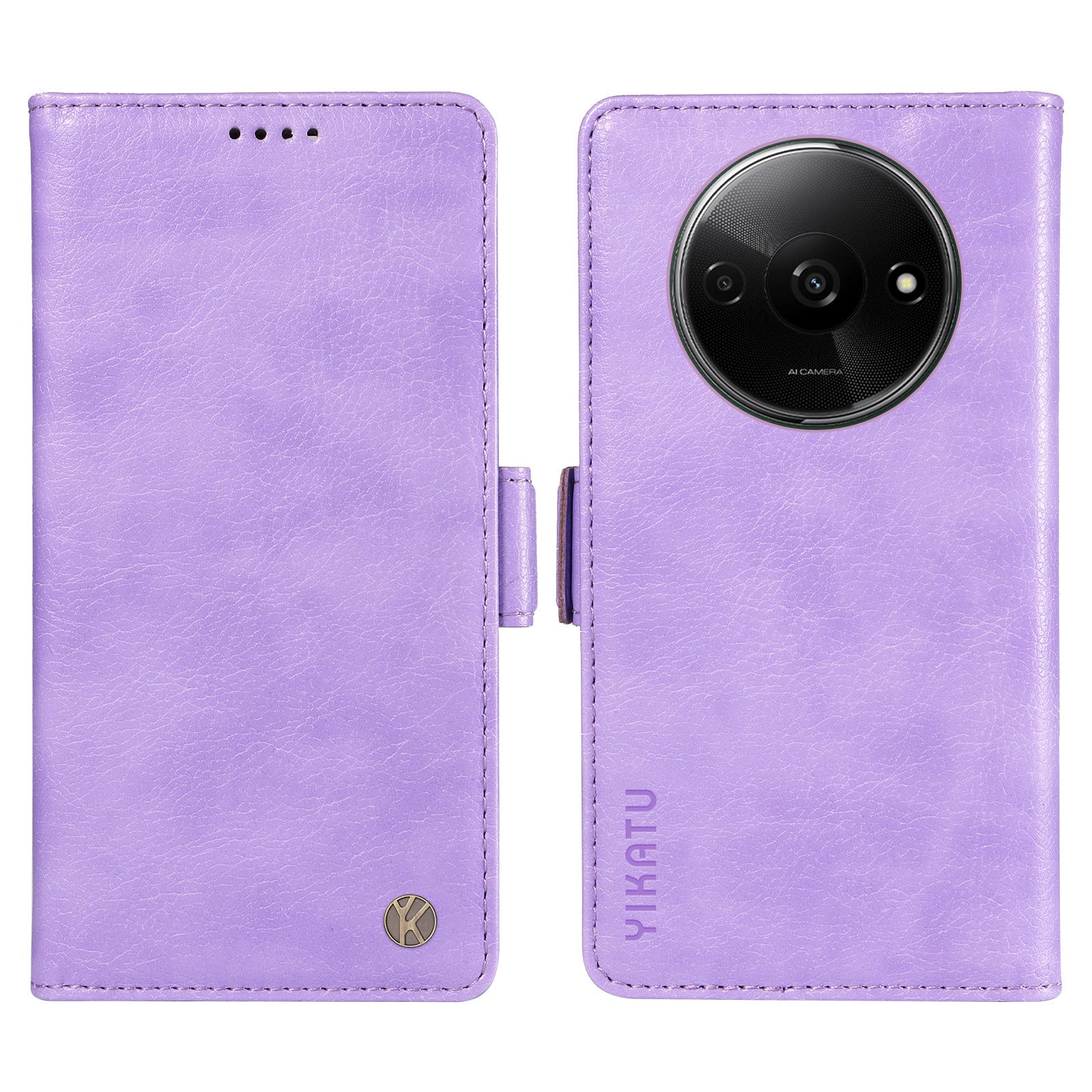 YIKATU YK-007 For Xiaomi Redmi A3 / Poco C61 4G Wallet Case PU Leather+TPU Interior Protective Phone Cover