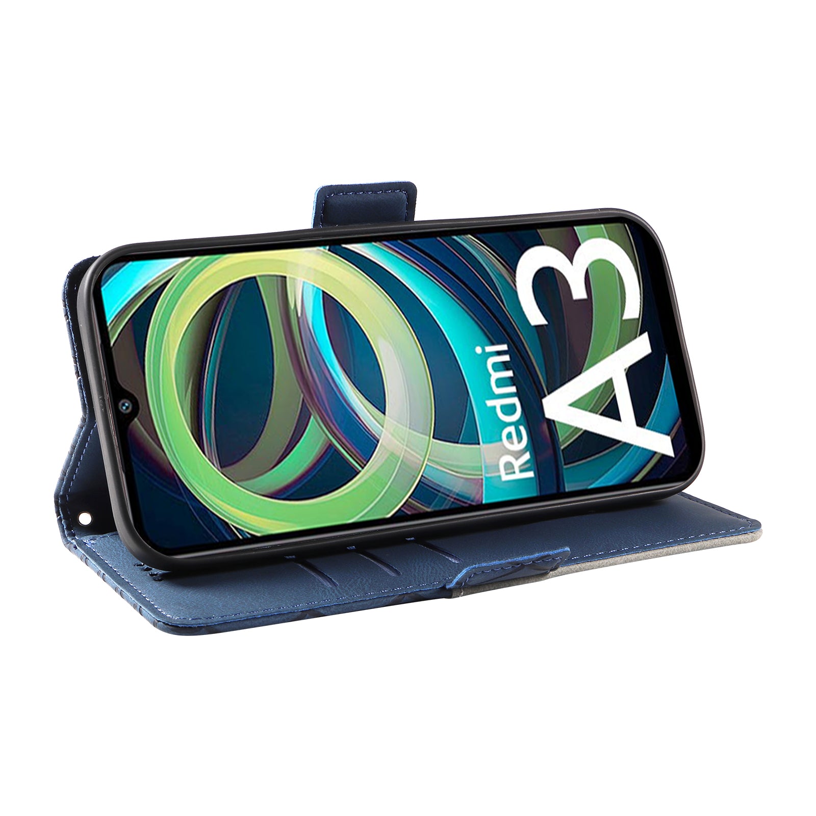 For Xiaomi Redmi A3 / Poco C61 4G Magnetic Case Rhombus Pattern Leather Wallet Phone Cover