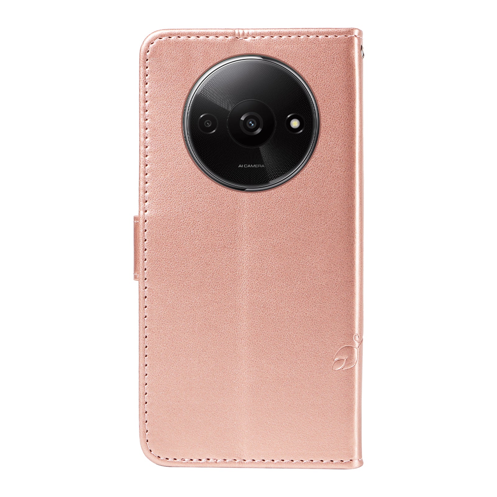 For Xiaomi Redmi A3 / Poco C61 4G Leather Case Butterfly Flower Pattern Wallet Phone Cover