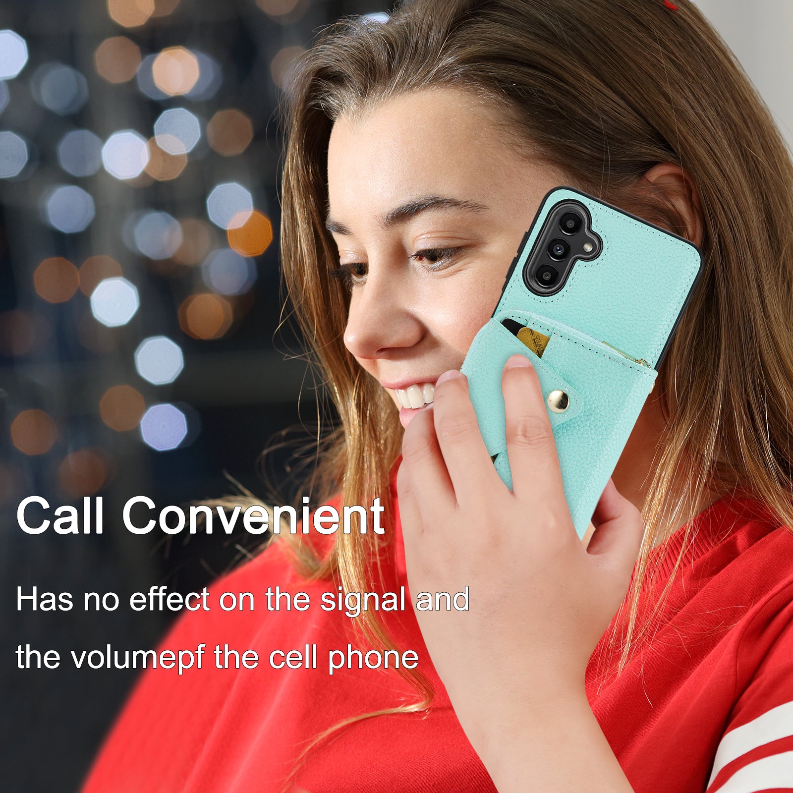 For Samsung Galaxy A24 4G (162.1 x 77.6 x 8.3mm) Case RFID Blocking Leather Kickstand Phone Cover