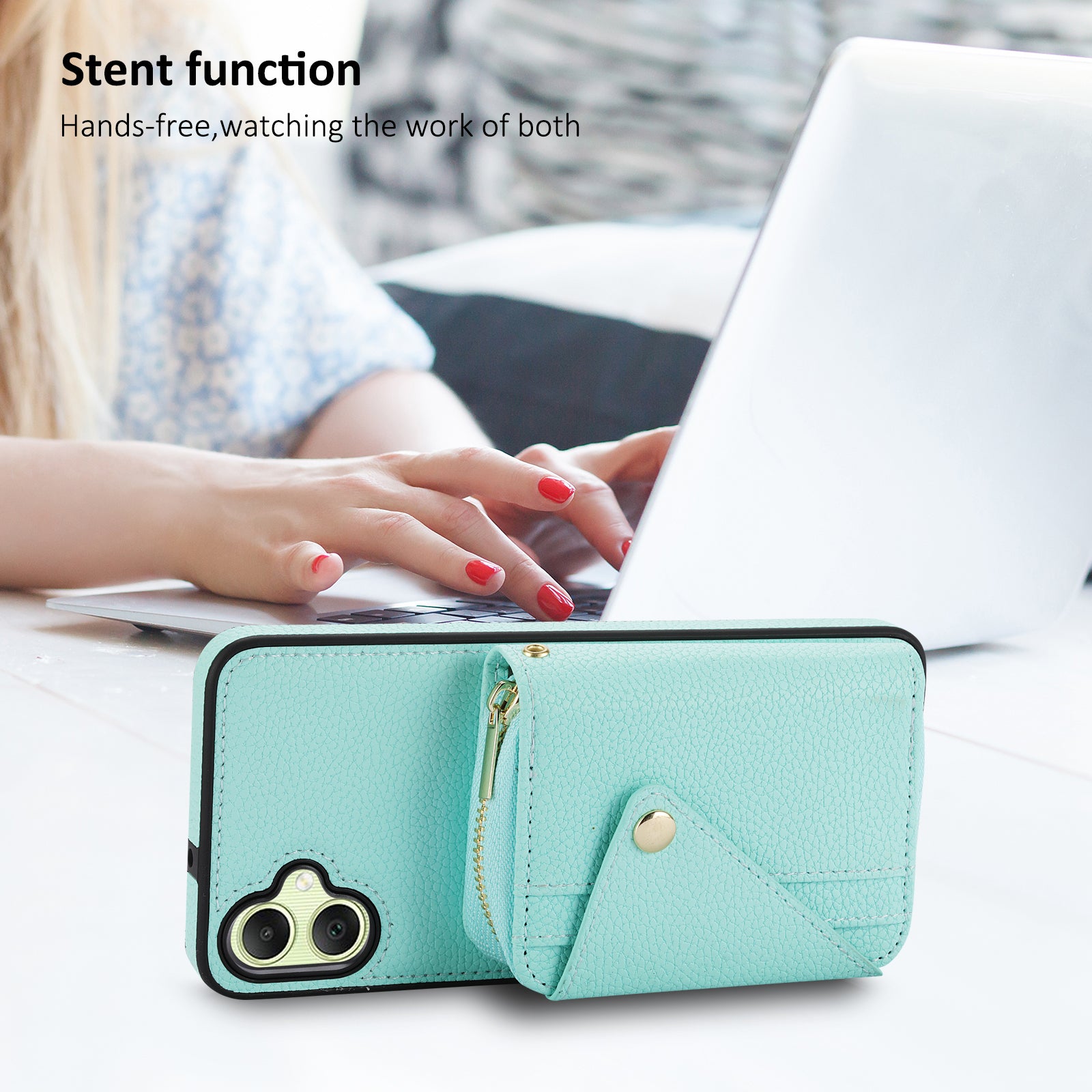 For Samsung Galaxy A05 4G Case RFID Blocking Leather Fully Wrapped Protective Cover