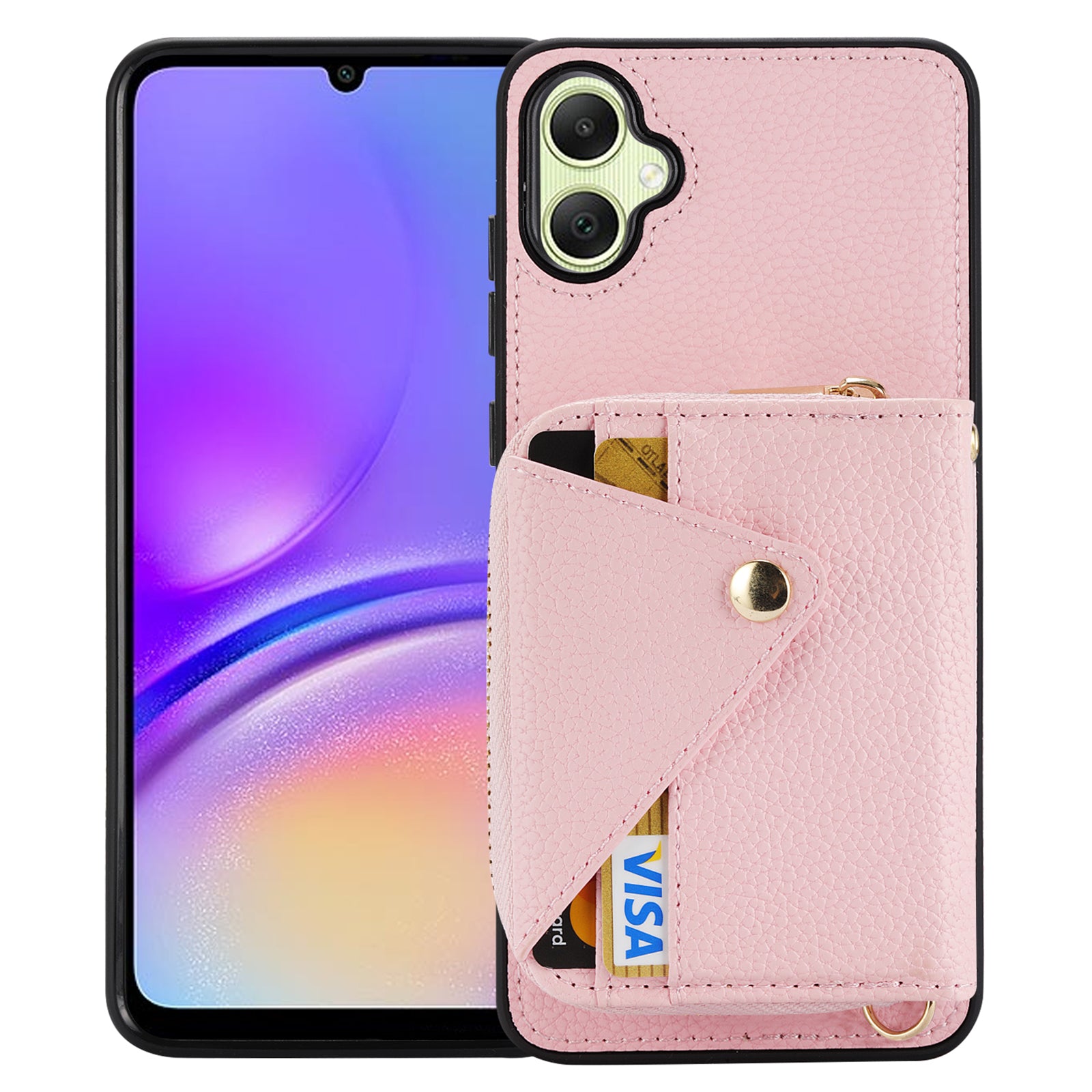 For Samsung Galaxy A05 4G Case RFID Blocking Leather Fully Wrapped Protective Cover