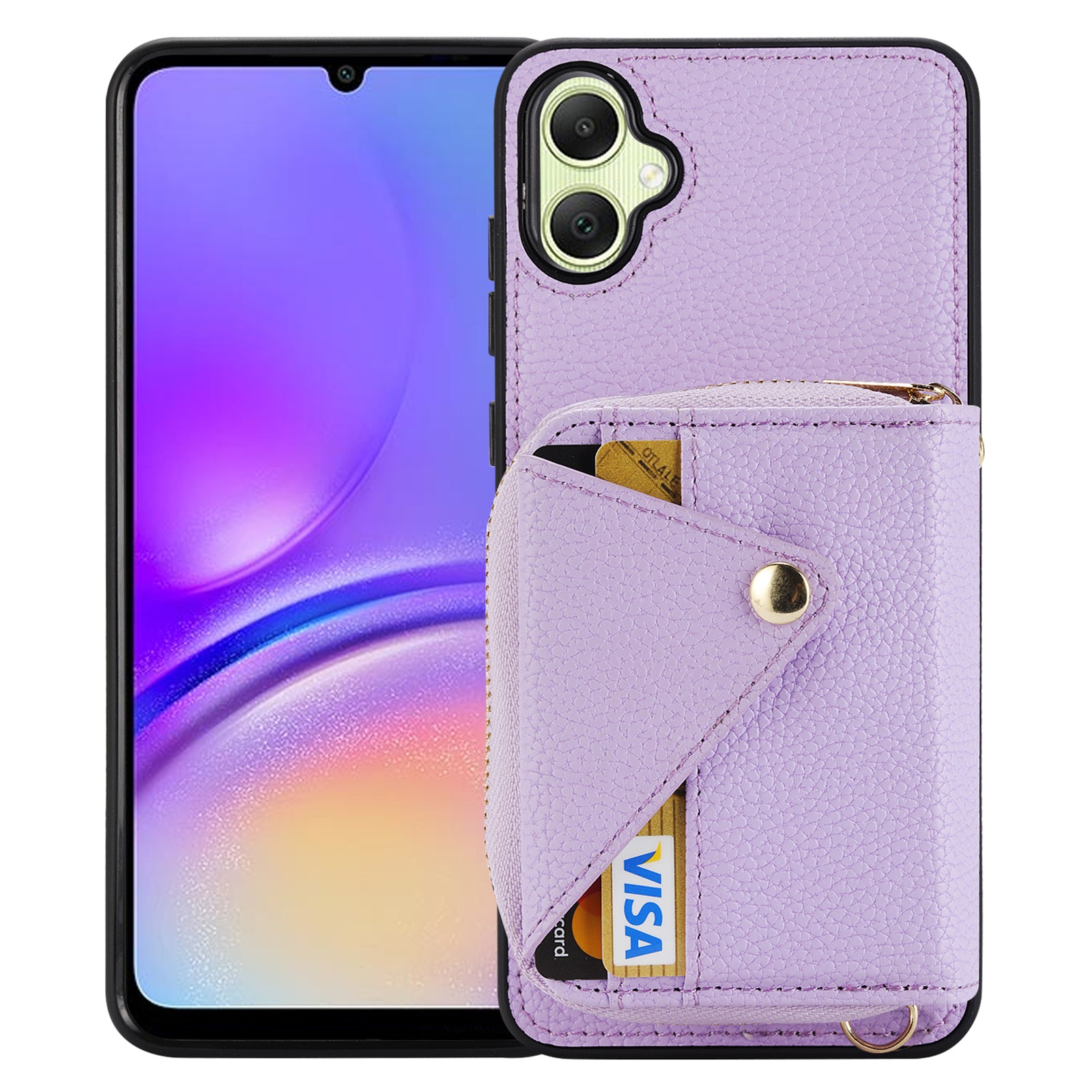 For Samsung Galaxy A05 4G Case RFID Blocking Leather Fully Wrapped Protective Cover