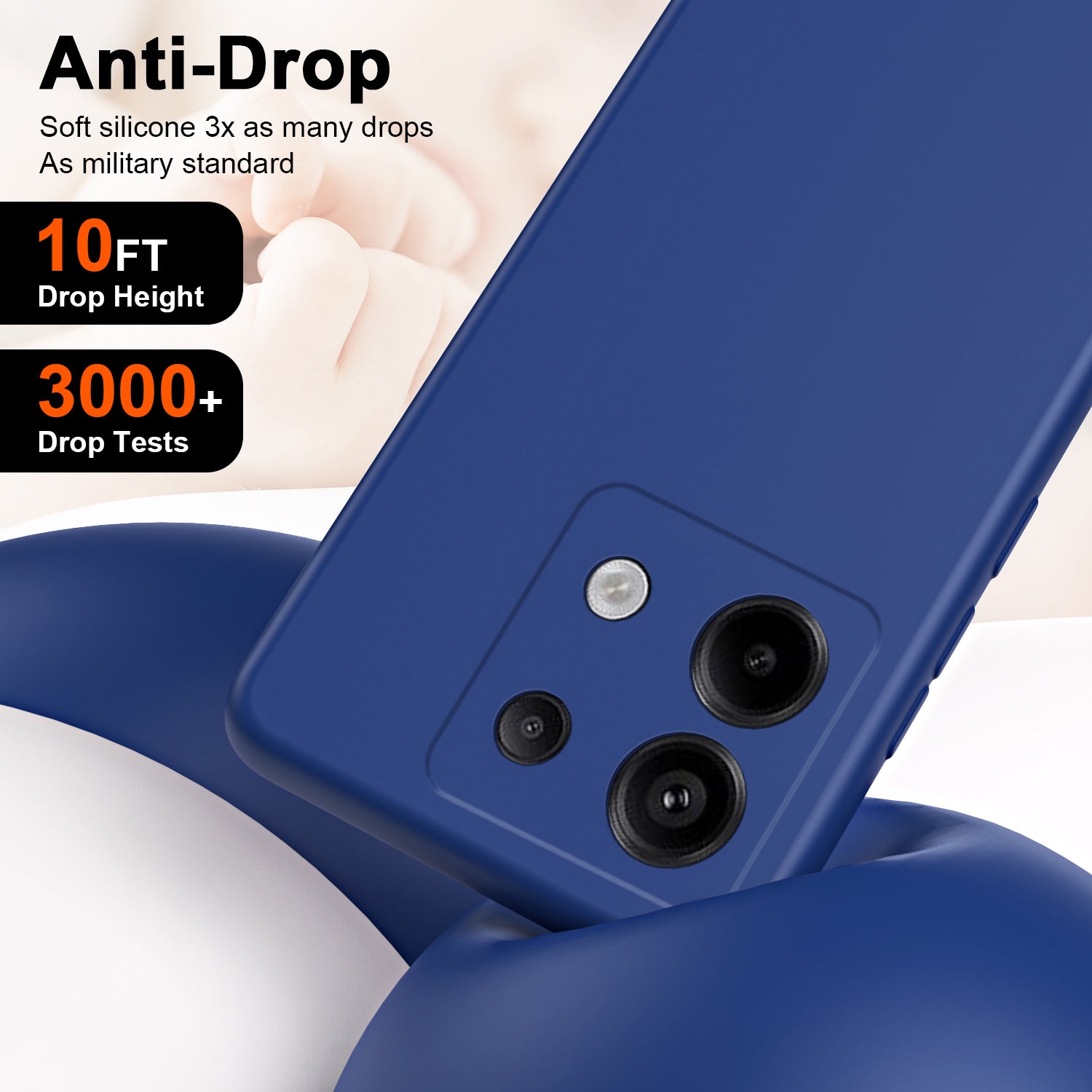 For Xiaomi Redmi Note 13 Pro 5G / Poco X6 5G Case Silky Touch 2.2mm TPU Phone Back Cover