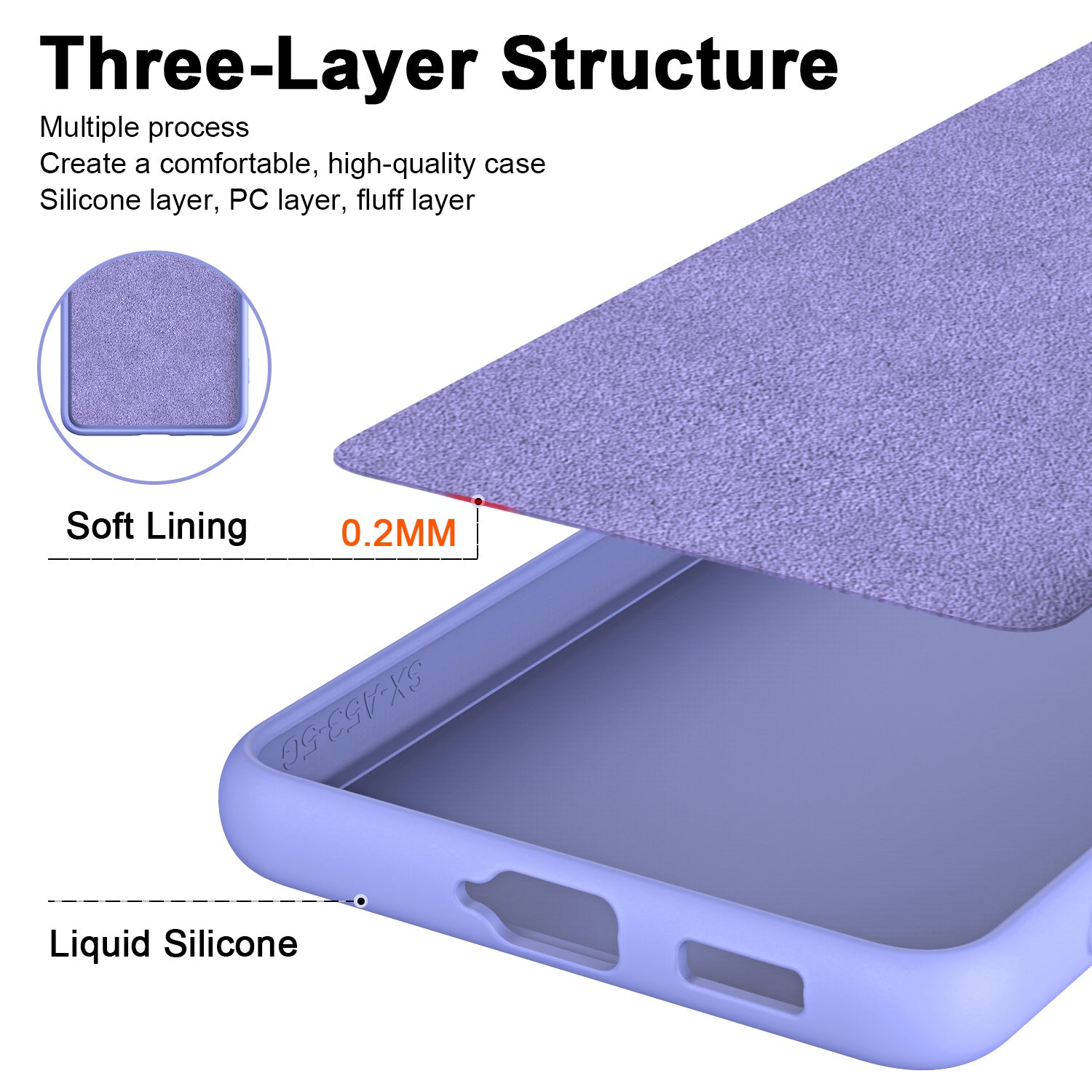 For Xiaomi Redmi Note 13 Pro 4G / Poco M6 Pro 4G TPU Case 2.2mm Rubberized Phone Cover