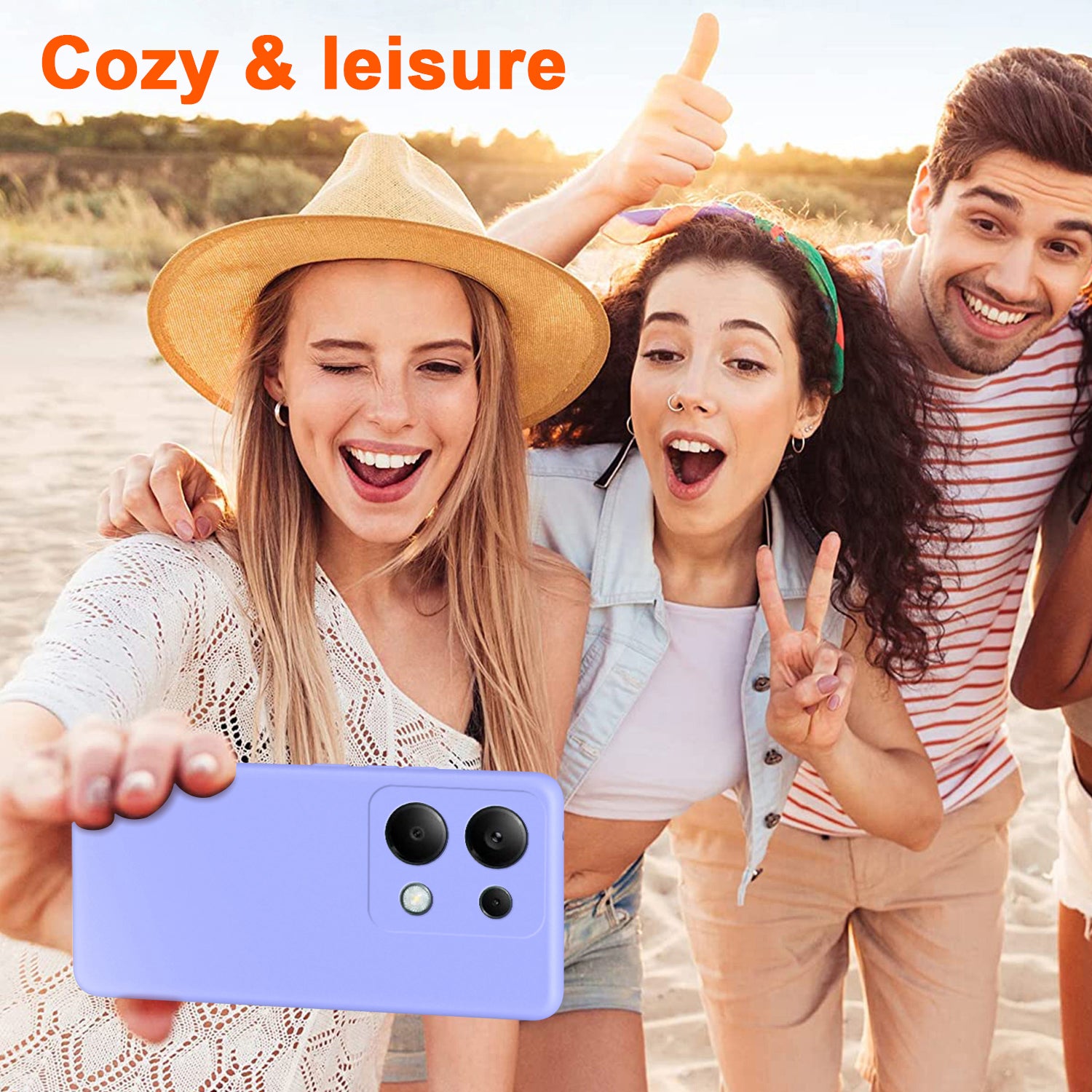 For Xiaomi Redmi Note 13 Pro 4G / Poco M6 Pro 4G TPU Case 2.2mm Rubberized Phone Cover