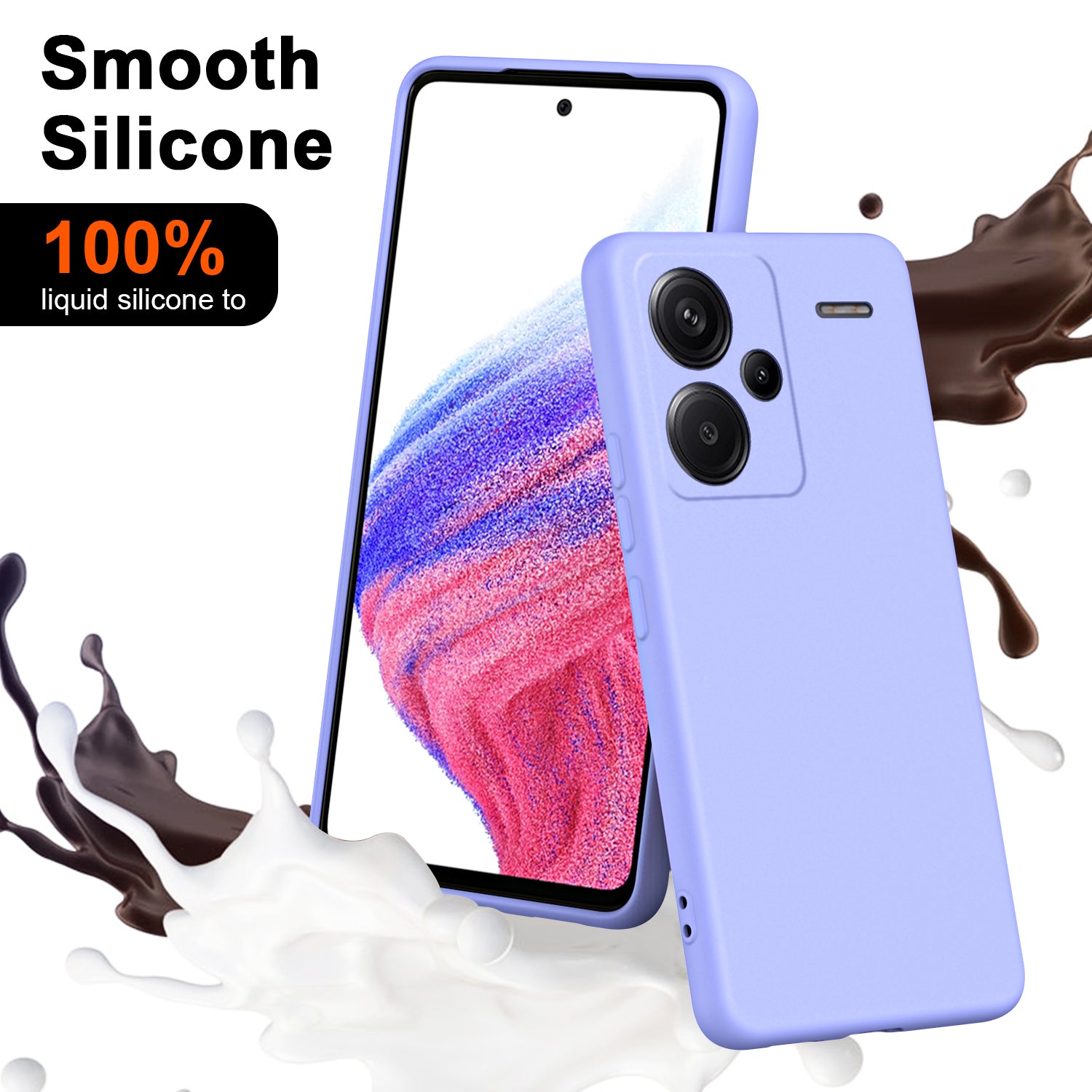 For Xiaomi Redmi Note 13 Pro+ 5G Case Soft Lining TPU Phone Cover 2.2mm Thick