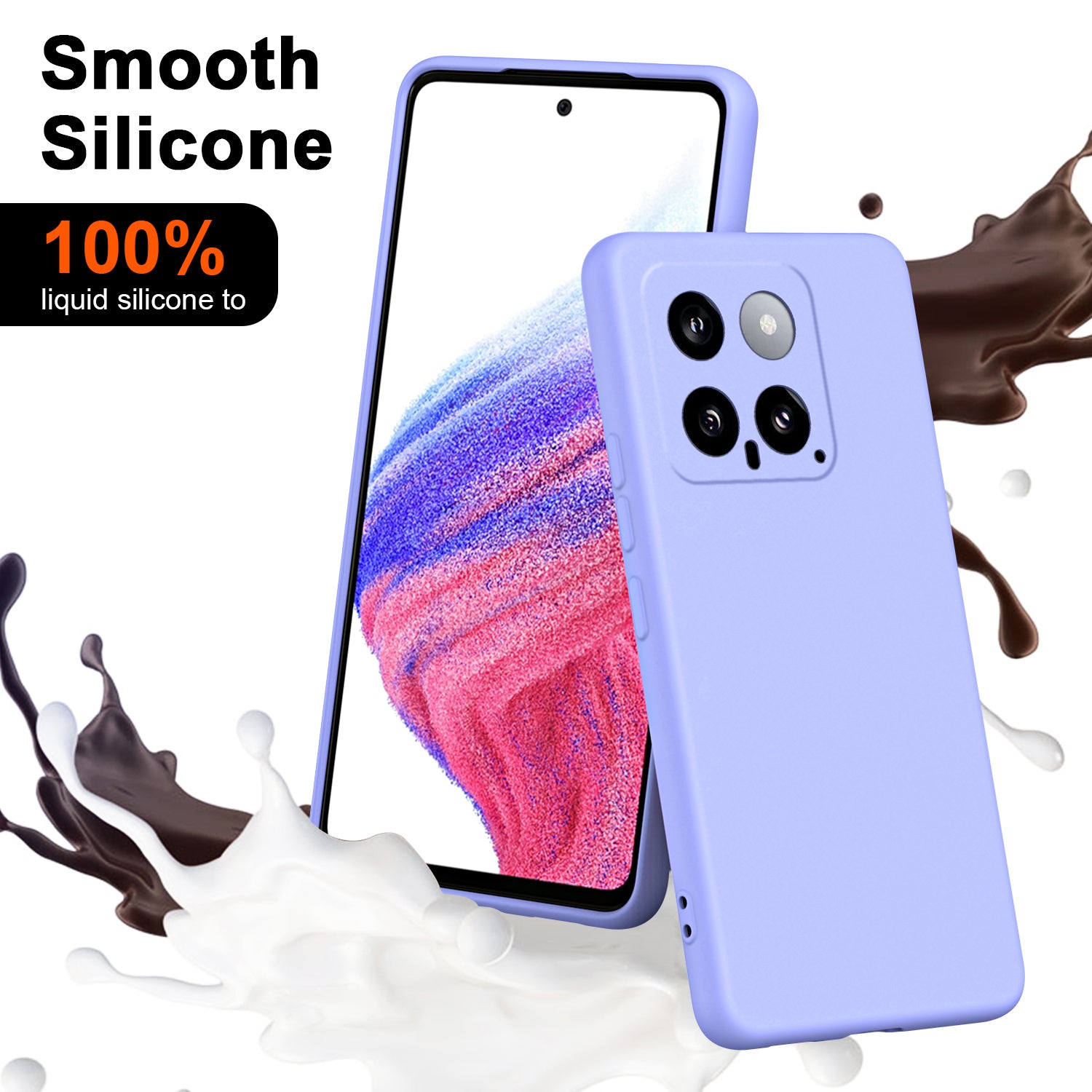For Xiaomi 14 Case 2.2mm TPU + Soft Lining Cushion Anti-Scratch Phone Cover