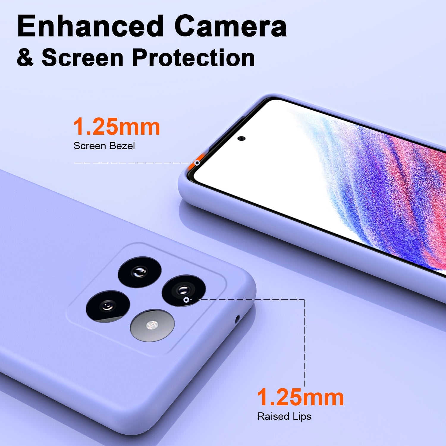 For Xiaomi 14 Pro Case 2.2mm TPU Slim Non-Slip Rubberized Phone Cover