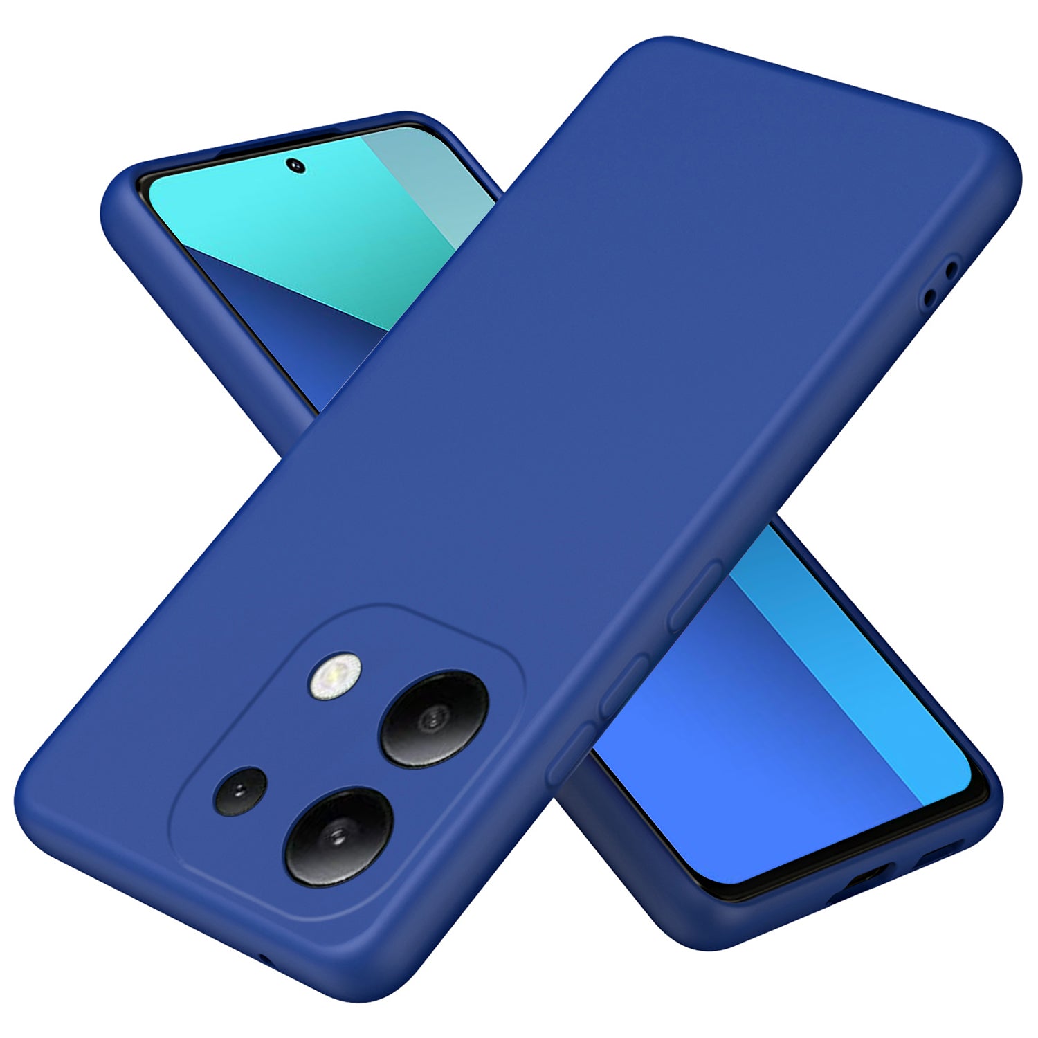 For Xiaomi Redmi Note 13 4G TPU Case 2.2mm Silky Touch Phone Cover Soft Lining