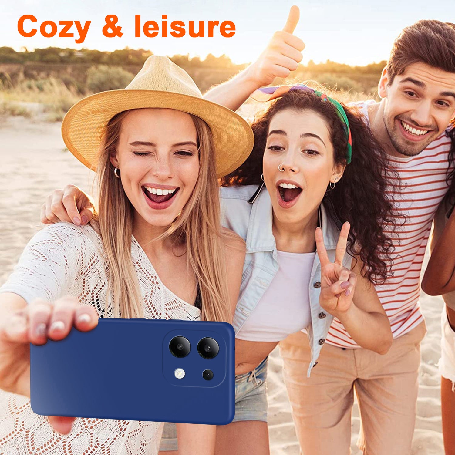 For Xiaomi Redmi Note 13 4G TPU Case 2.2mm Silky Touch Phone Cover Soft Lining