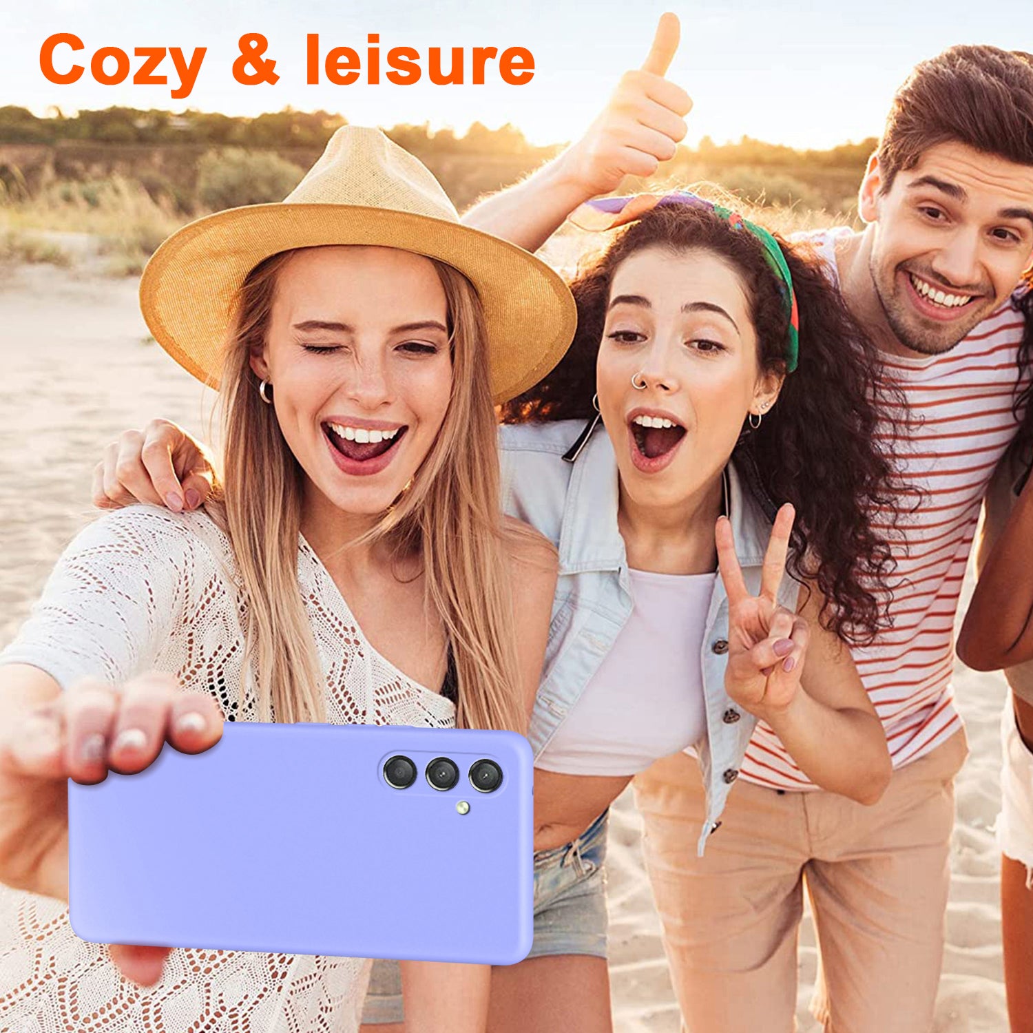 For Samsung Galaxy A25 5G (Global) (161.0 x 76.5 x 8.3mm) Case 2.2mm Silky Touch Soft Lining TPU Phone Cover