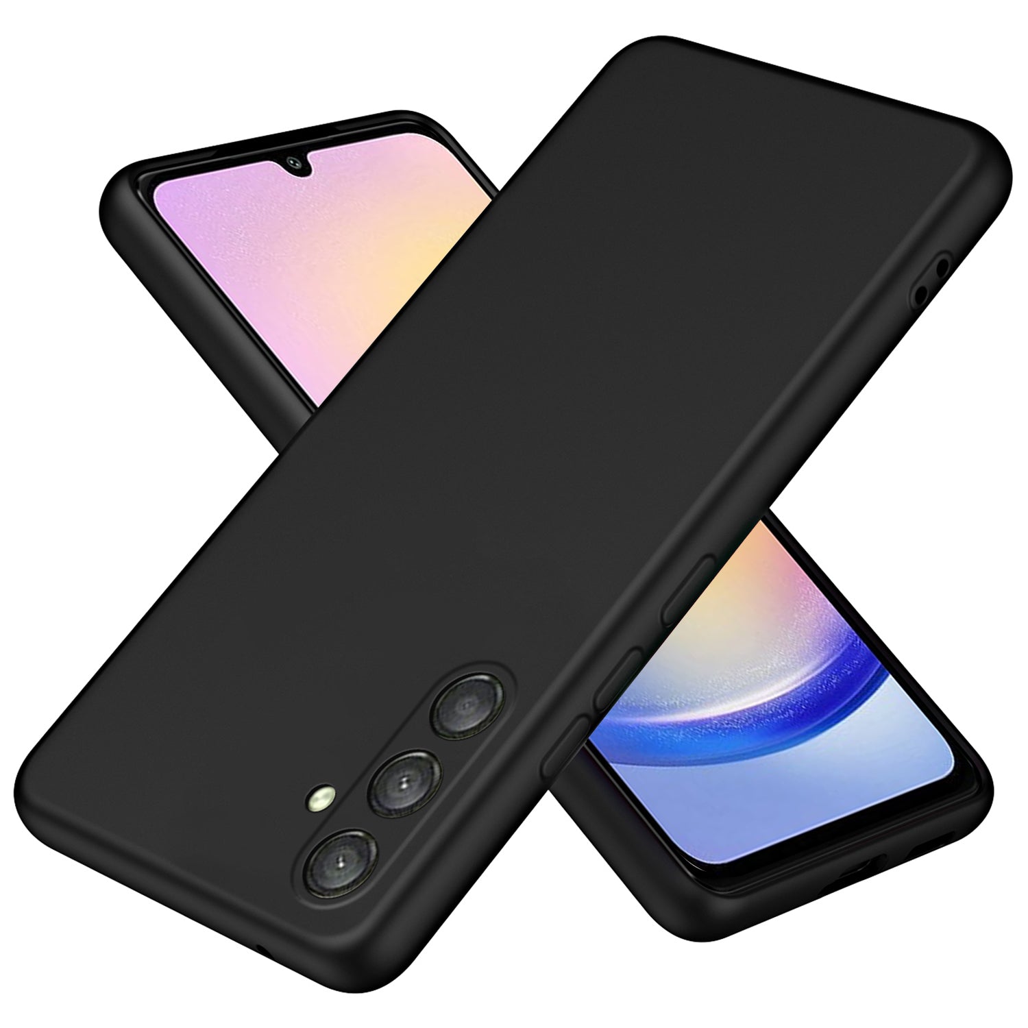 For Samsung Galaxy A25 5G (Global) (161.0 x 76.5 x 8.3mm) Case 2.2mm Silky Touch Soft Lining TPU Phone Cover