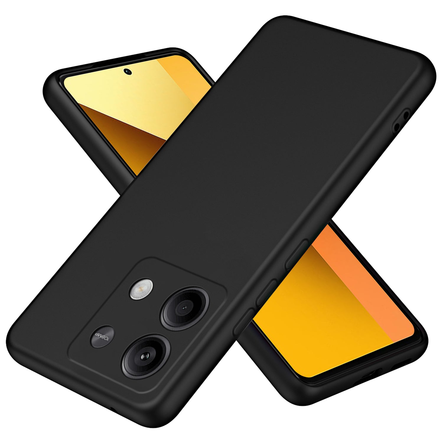 For Xiaomi Redmi Note 13 5G TPU Case 2.2mm Silky Touch Slim Phone Case Soft Lining