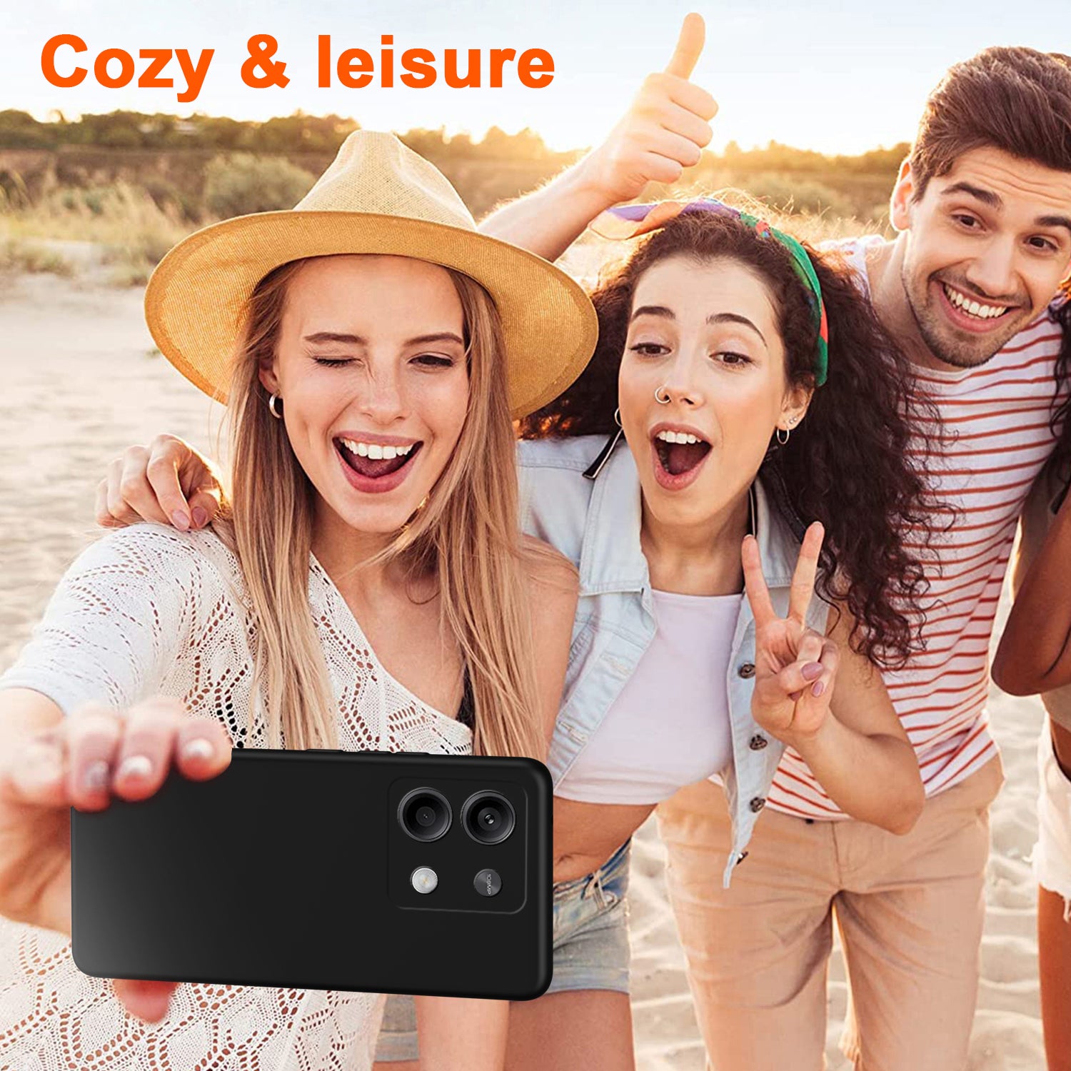For Xiaomi Redmi Note 13 5G TPU Case 2.2mm Silky Touch Slim Phone Case Soft Lining