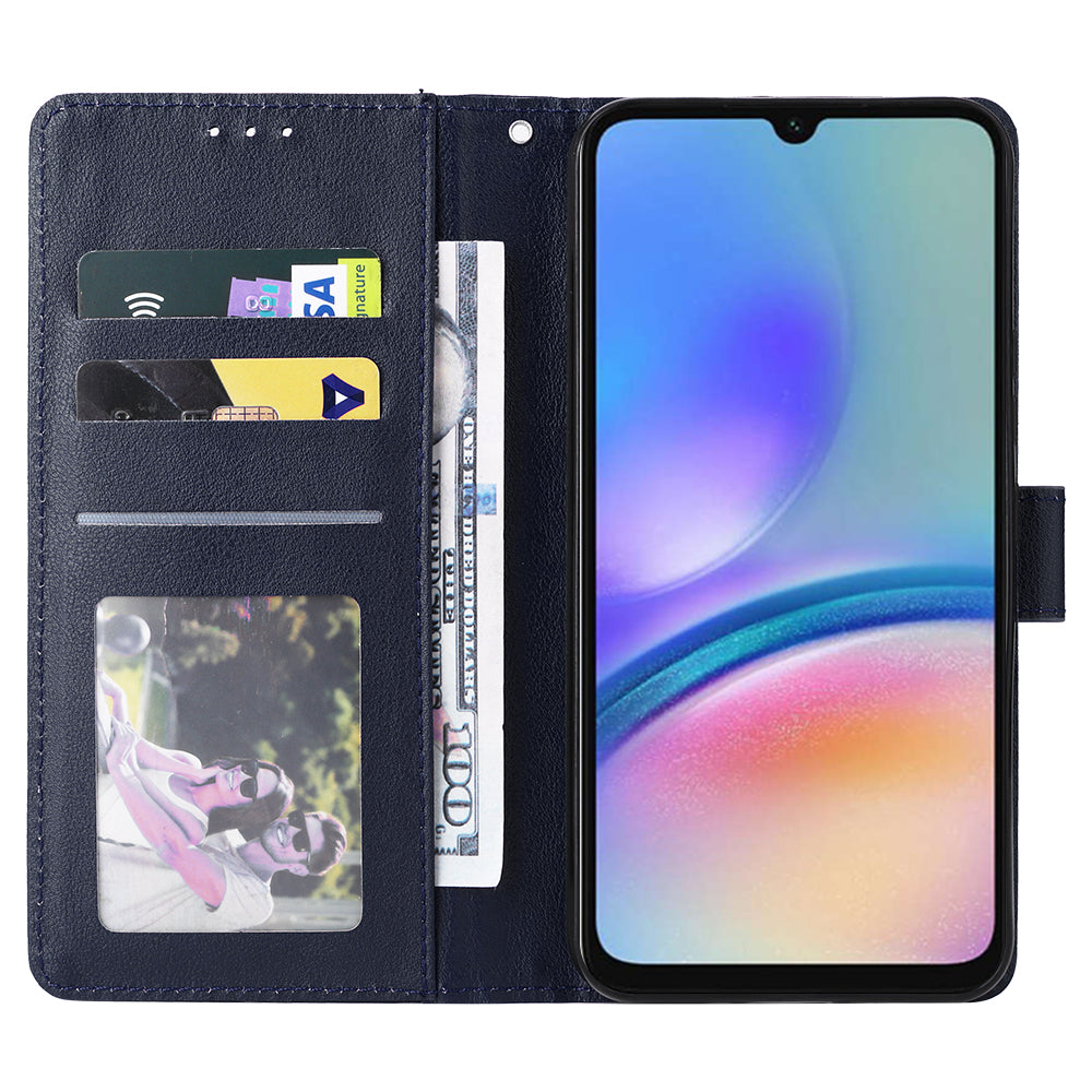 For Samsung Galaxy A15 5G / 4G PU Leather Wallet Phone Stand Case Anti-Scratch Phone Cover