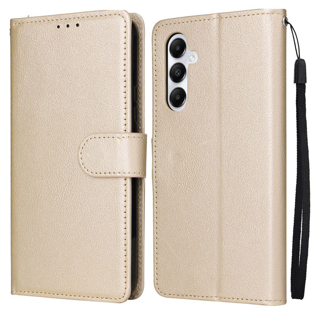For Samsung Galaxy A24 4G (162.1 x 77.6 x 8.3mm) Magnetic Stand PU Leather Case Wallet Cell Phone Cover