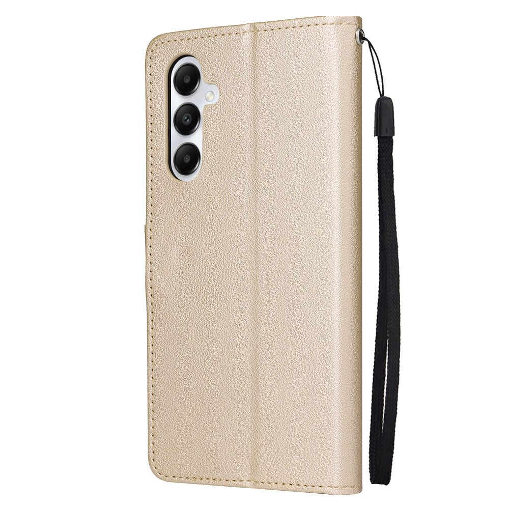 For Samsung Galaxy A24 4G (162.1 x 77.6 x 8.3mm) Magnetic Stand PU Leather Case Wallet Cell Phone Cover