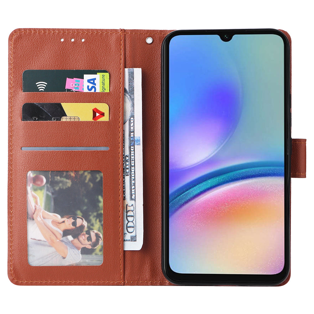 Phone Case for Samsung Galaxy A35 5G PU Leather Wallet Magnetic Clasp Stand Phone Cover