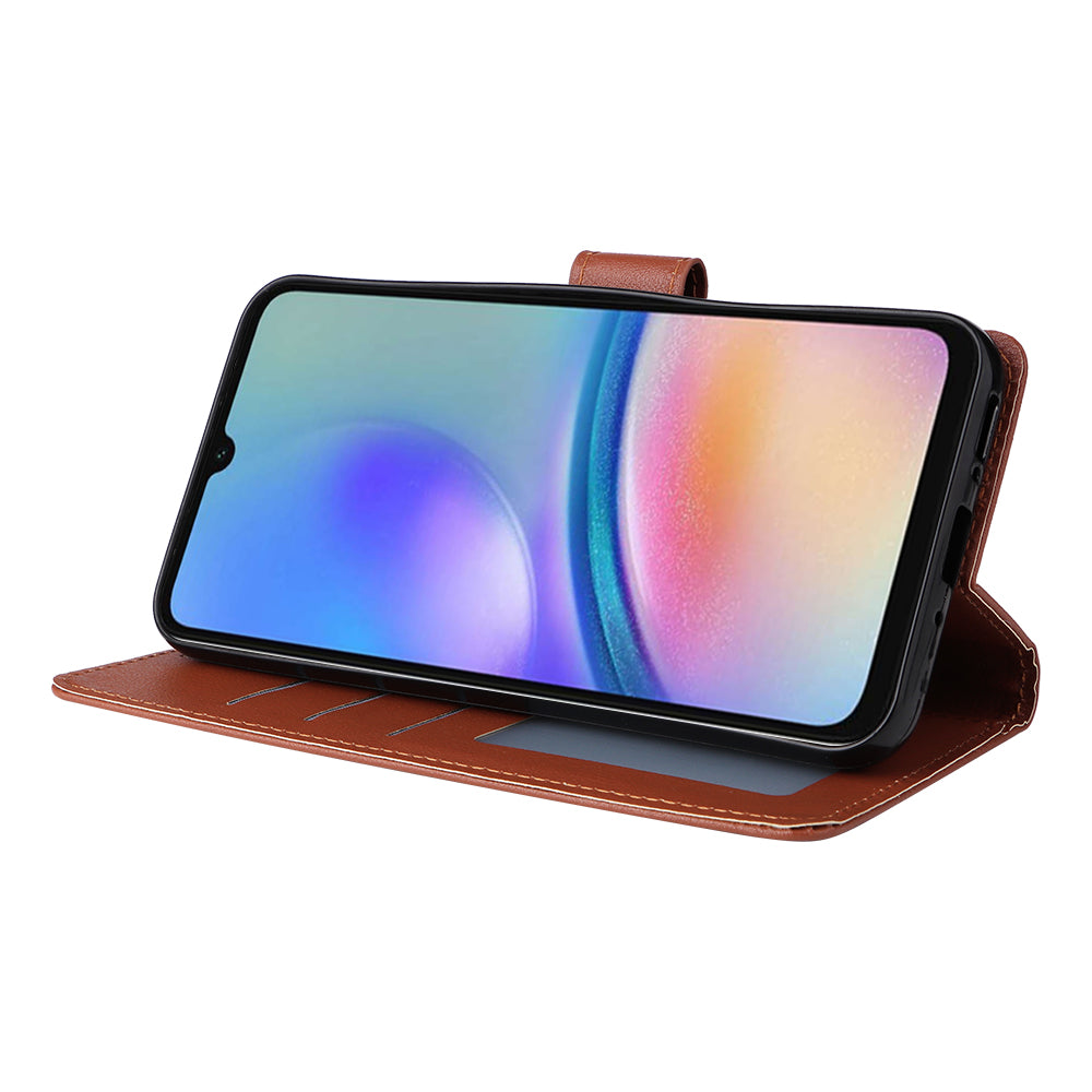 Phone Case for Samsung Galaxy A35 5G PU Leather Wallet Magnetic Clasp Stand Phone Cover