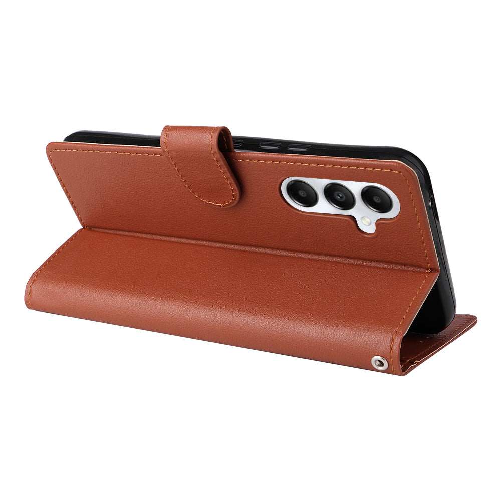 Phone Case for Samsung Galaxy A35 5G PU Leather Wallet Magnetic Clasp Stand Phone Cover