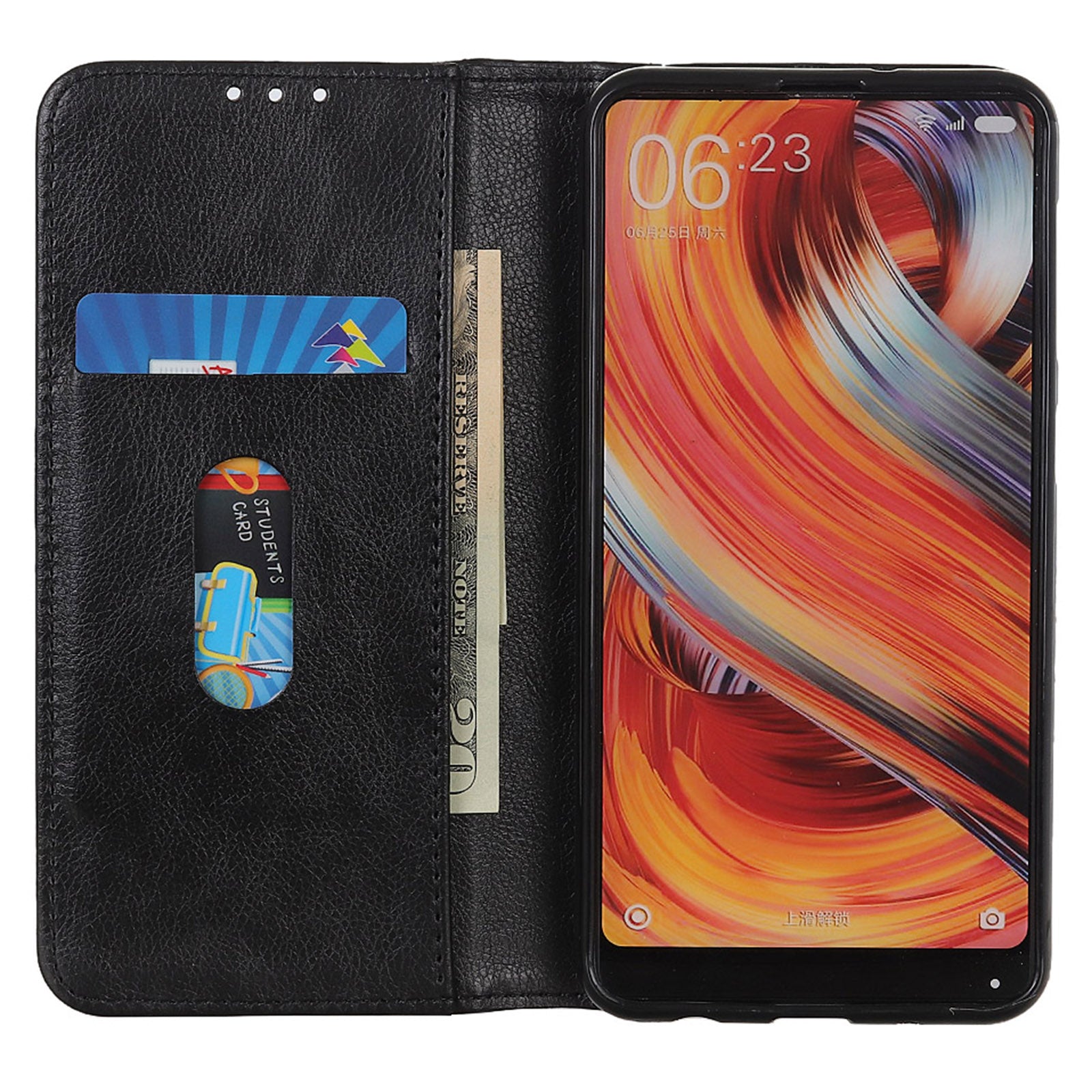 For Xiaomi 14 Ultra Case Litchi Texture Split Leather Wallet Phone Cover Magnetic Closing