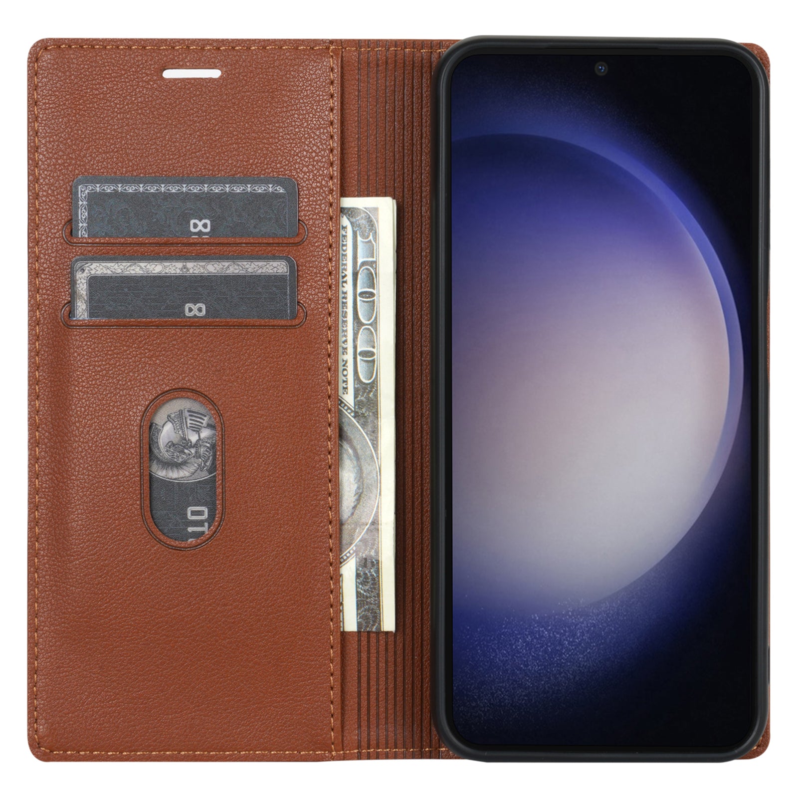 BKS-001 For Xiaomi Redmi 13C 4G / Poco C65 4G Case PU Leather Cover Magnetic Drop-resistant Shell