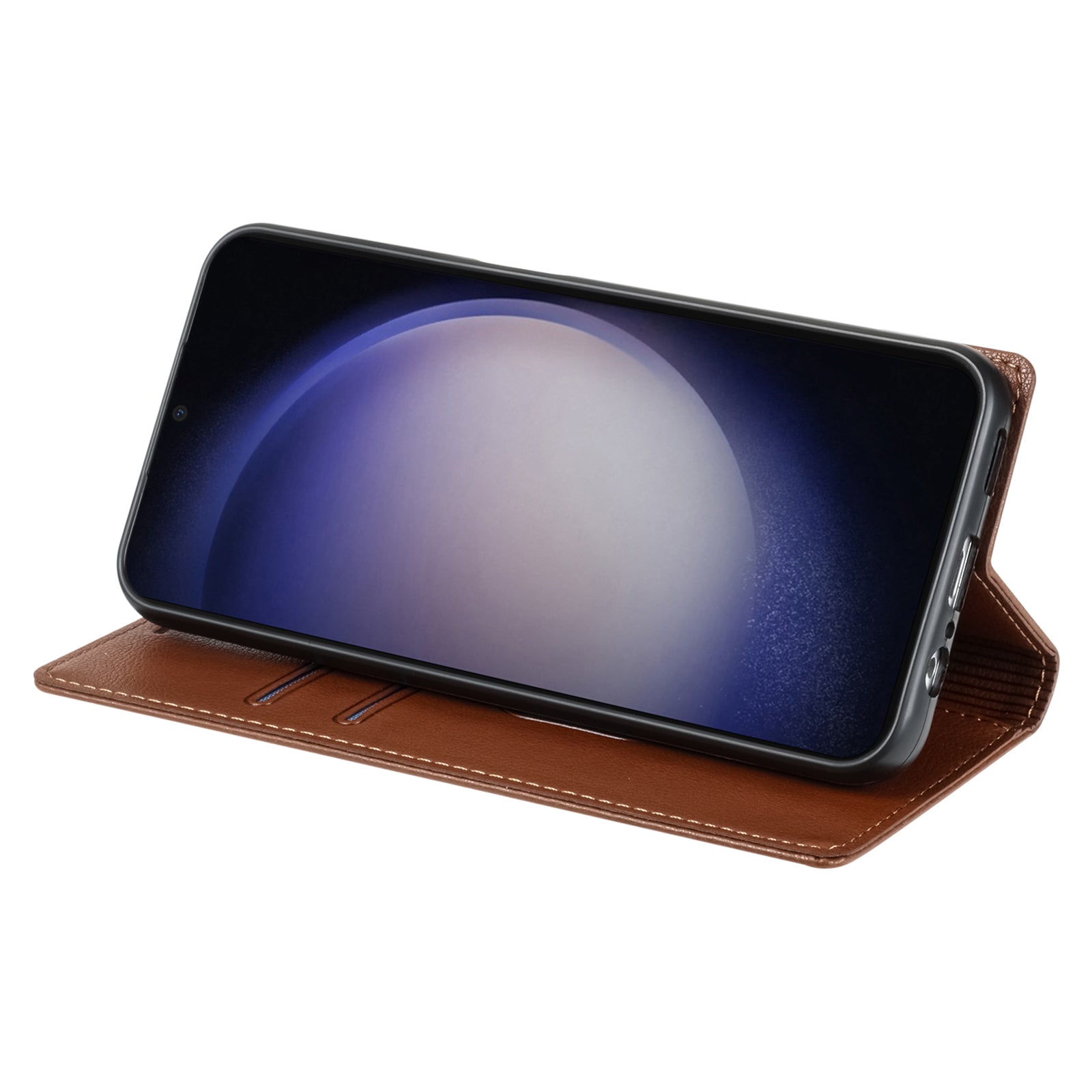 BKS-001 For Xiaomi Redmi 13C 4G / Poco C65 4G Case PU Leather Cover Magnetic Drop-resistant Shell