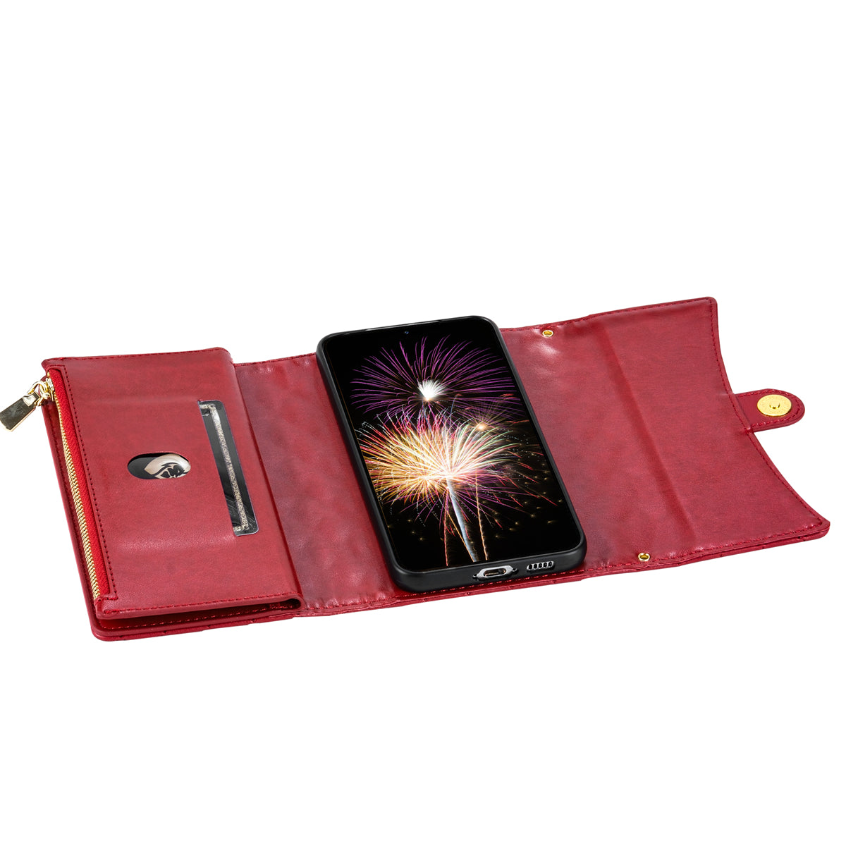 BKS-002 For Xiaomi Redmi Note 13 Pro 5G / Poco X6 5G Shoulder Bag Phone Stand Case PU Leather Wallet Purse