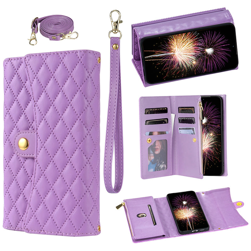 BKS-002 For Xiaomi Redmi Note 13 Pro 5G / Poco X6 5G Shoulder Bag Phone Stand Case PU Leather Wallet Purse