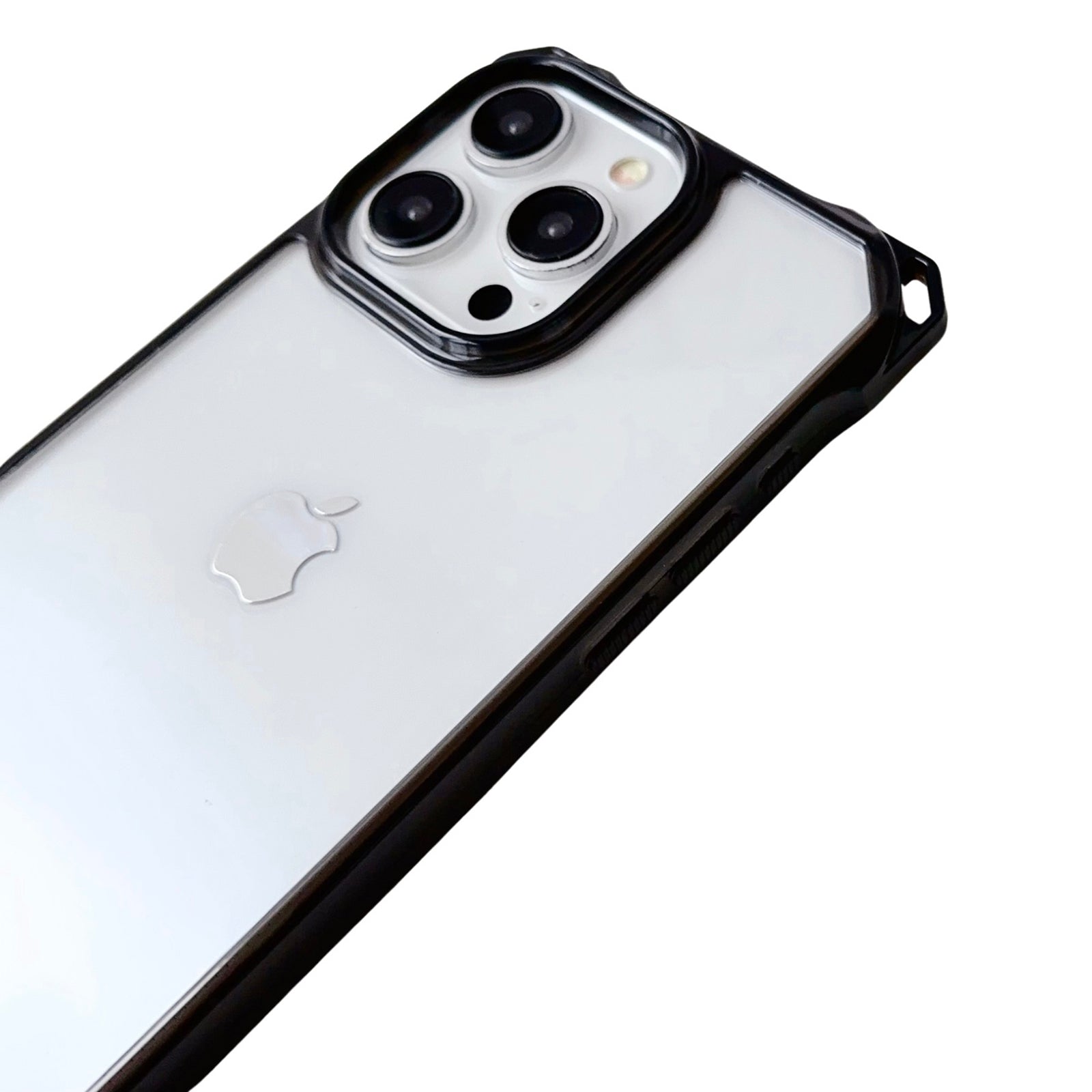 For iPhone 14 Pro Max TPU Case with Thin Lanyard Reinforced Corner Clear Back Phone Cover